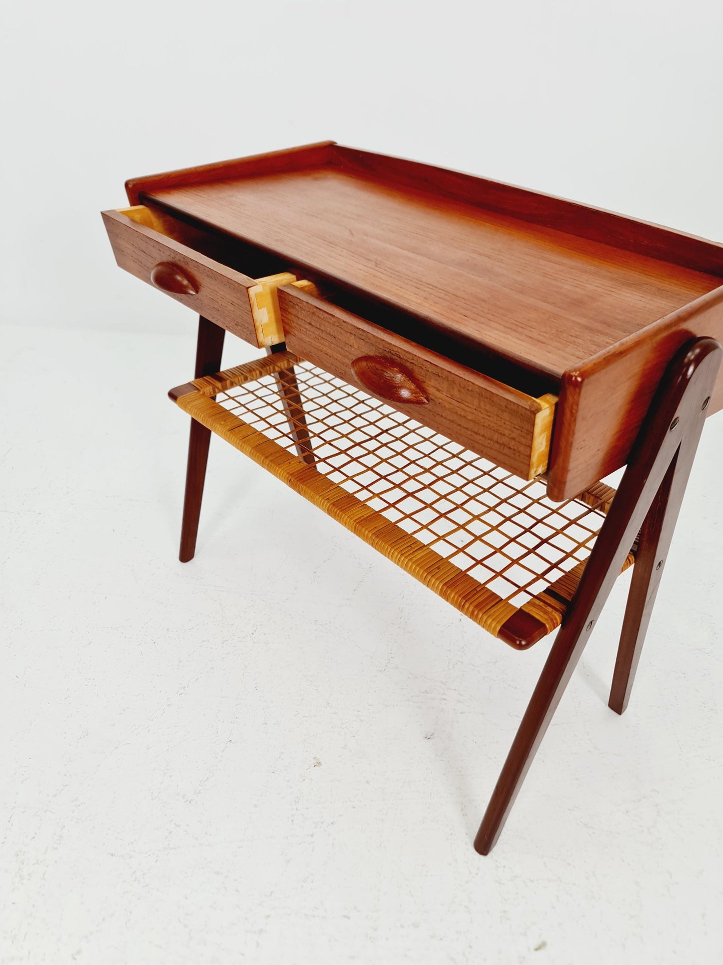 Midcentury danish Teak Vintage Side table/Nightstand By Soren Rasmussen 1960s