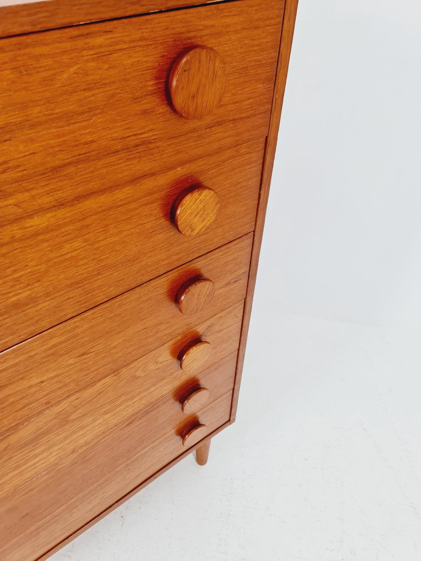 Midcentury danish design chest of drawers / drawer dresser /6 drawers cabinet By Ejsing Möbelfabrik 1960s