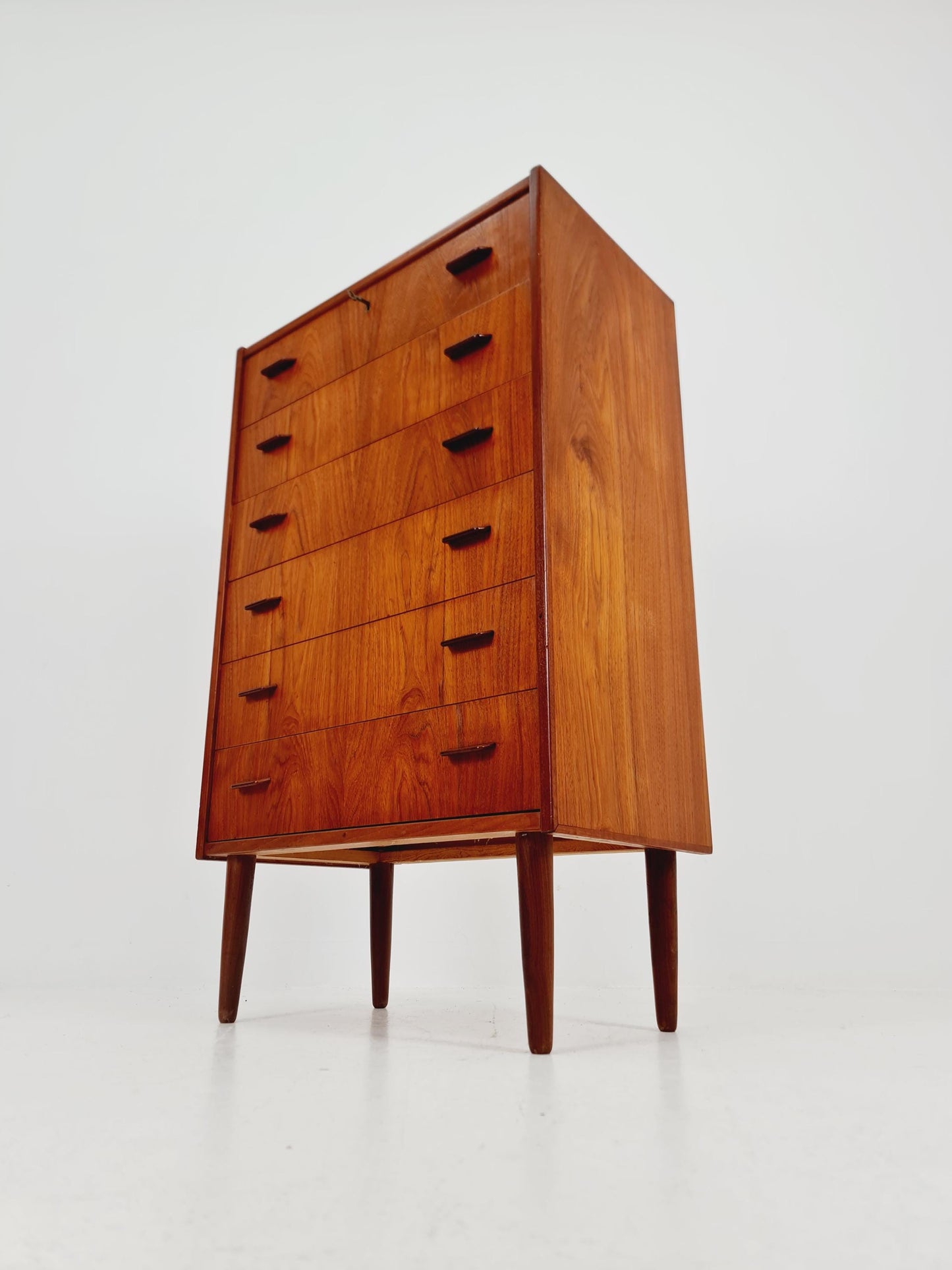 Midcentury danish design chest of drawers / drawer dresser /6 drawers cabinet By Ejsing Möbelfabrik 1960s