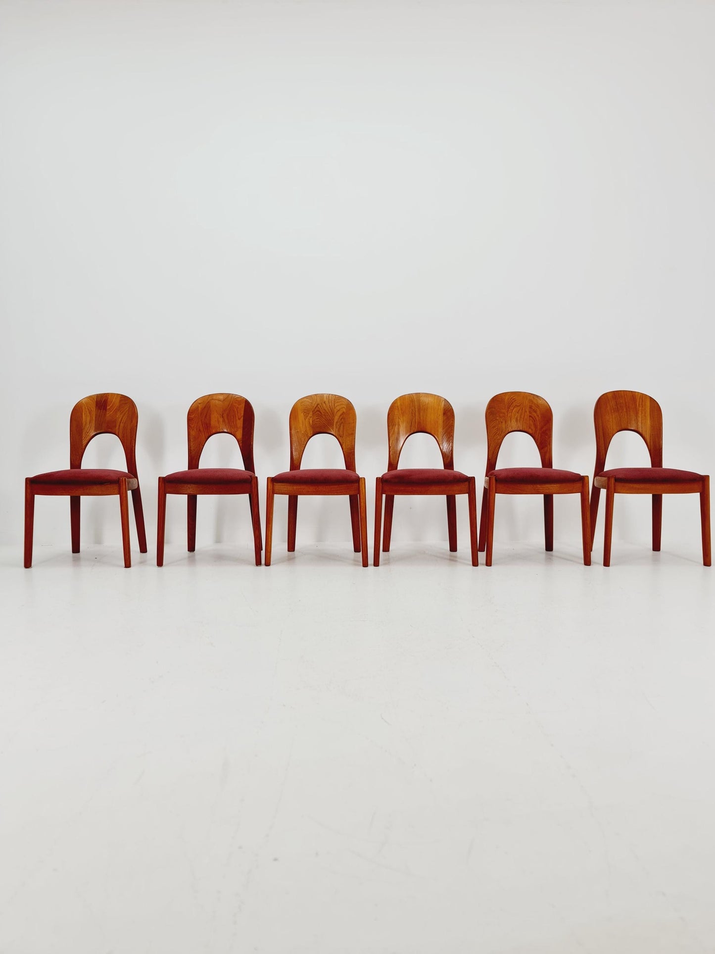 Midcentury teak Dining chairs by Niels Koefoed, 1960s, set of 6
