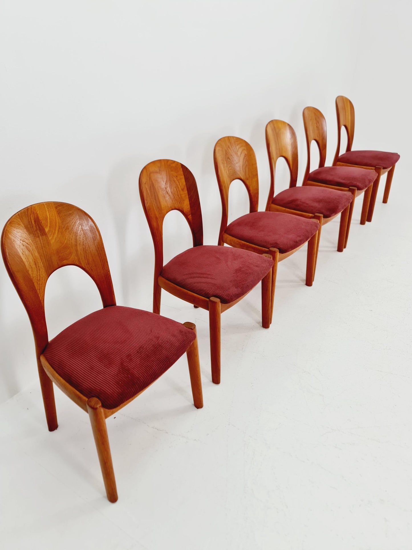 Midcentury teak Dining chairs by Niels Koefoed, 1960s, set of 6