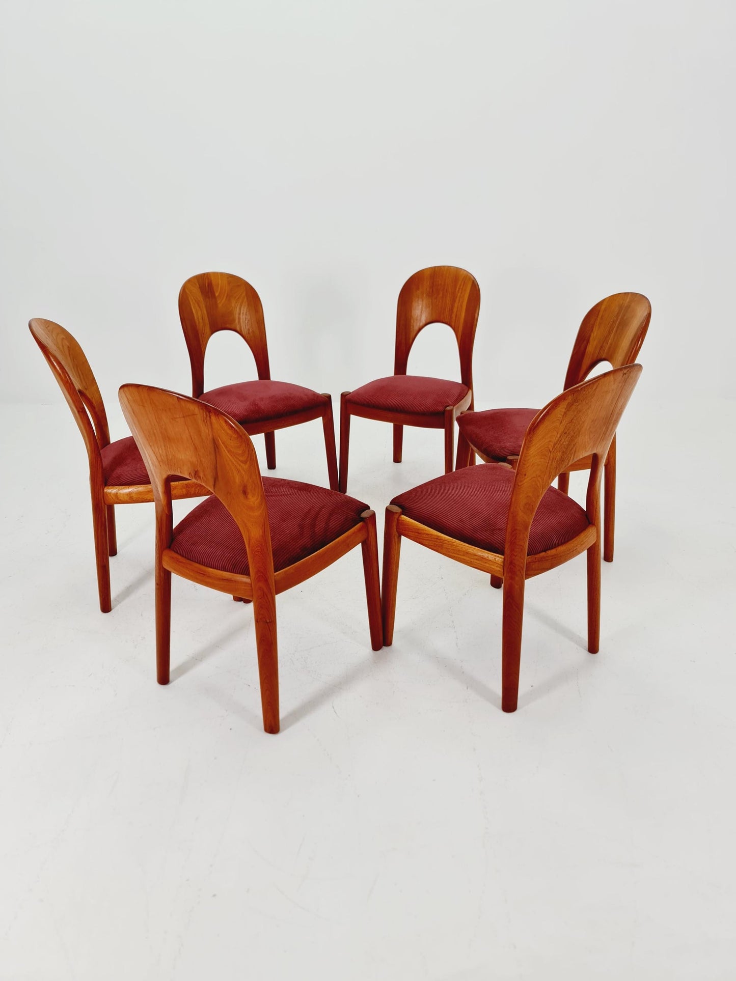 Midcentury teak Dining chairs by Niels Koefoed, 1960s, set of 6