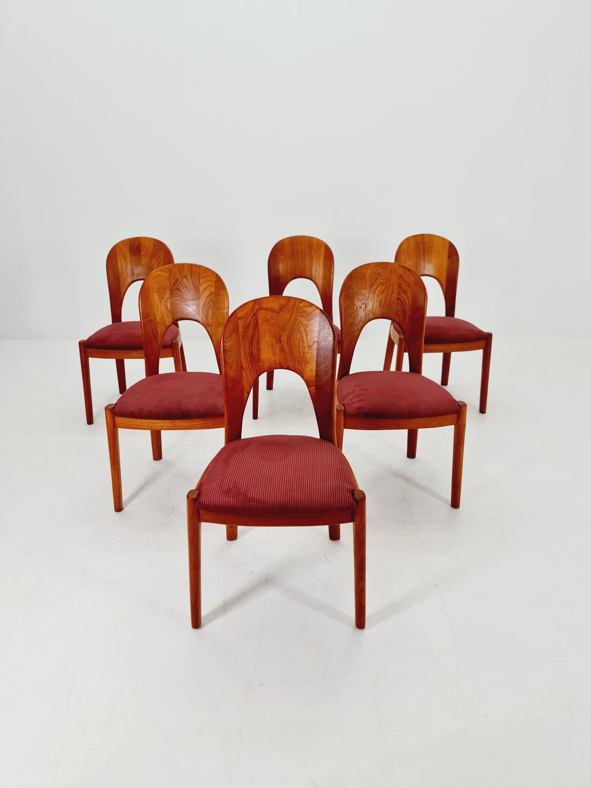 Midcentury teak Dining chairs by Niels Koefoed, 1960s, set of 6