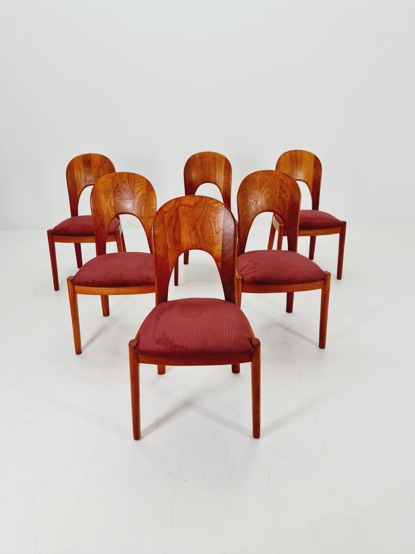 Midcentury teak Dining chairs by Niels Koefoed, 1960s, set of 6