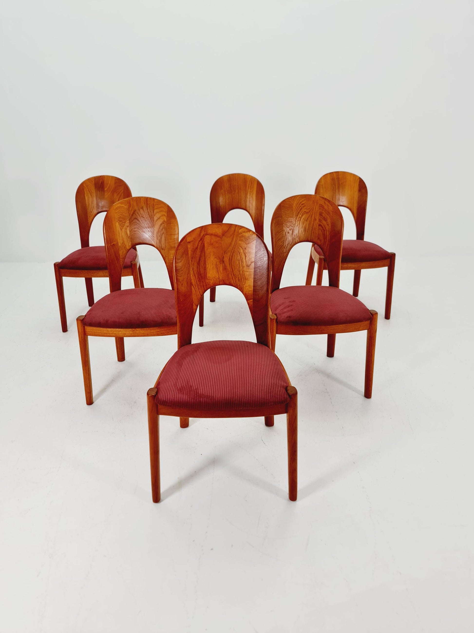 Midcentury teak Dining chairs by Niels Koefoed, 1960s, set of 6