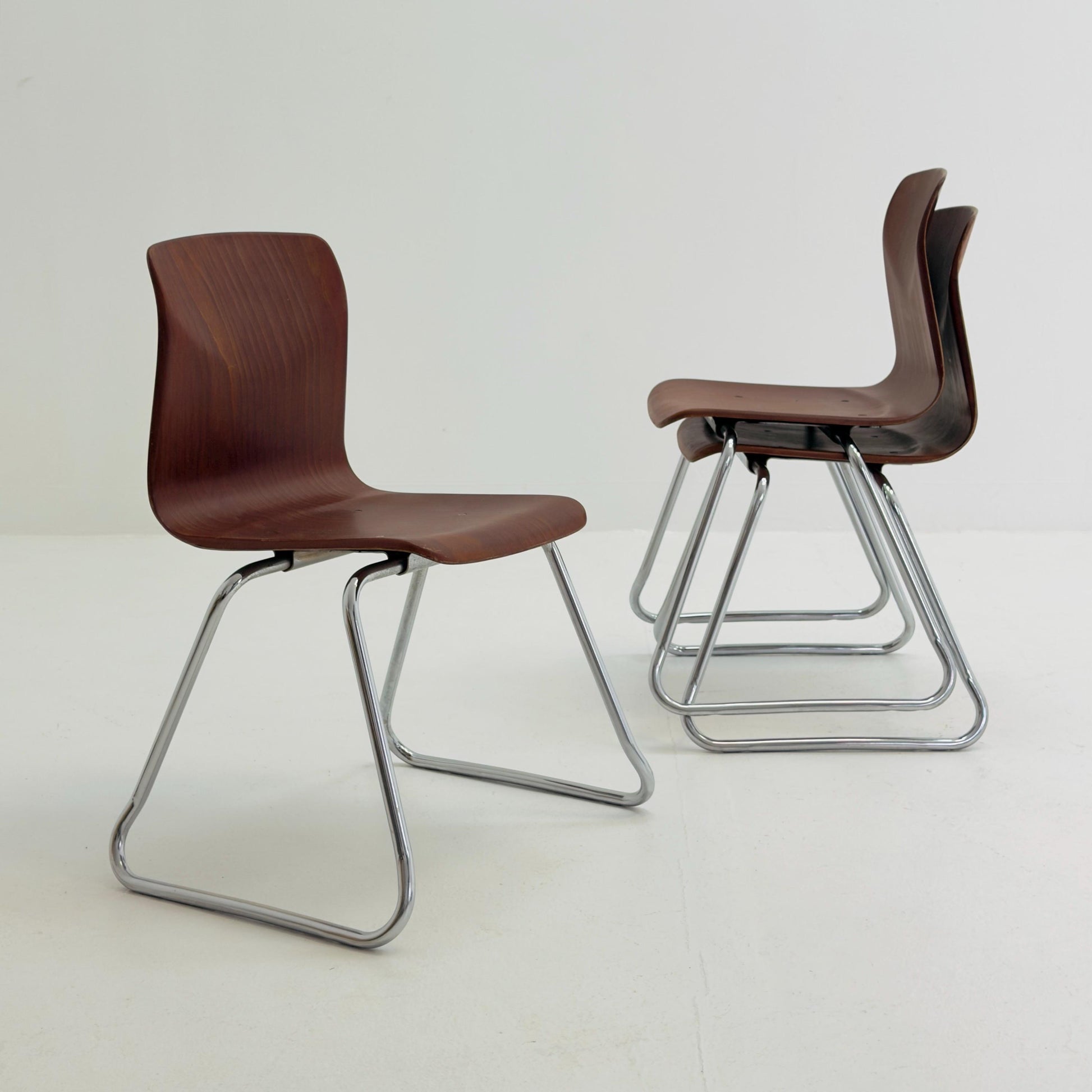 1 of 3 Mid Century Pagholz Chair by Thur-Op, Germany 1990s