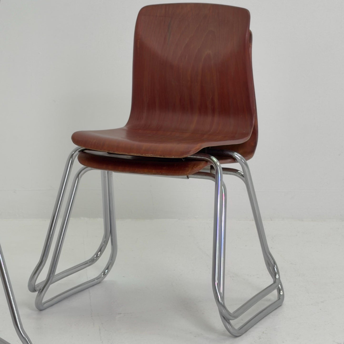 1 of 3 Mid Century Pagholz Chair by Thur-Op, Germany 1990s