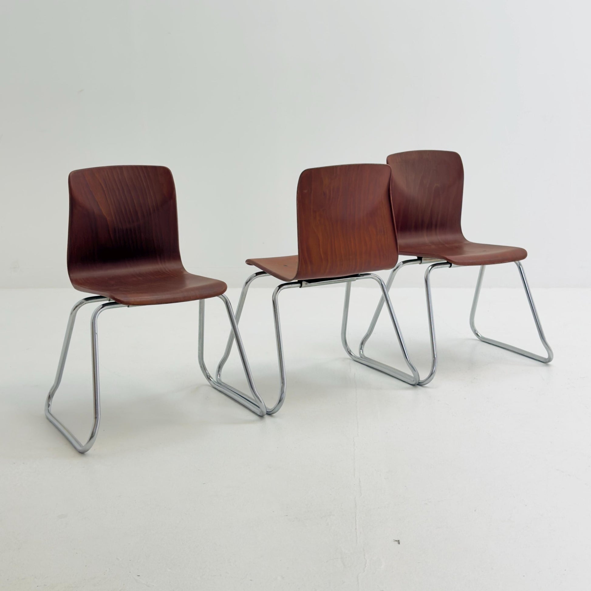 1 of 3 Mid Century Pagholz Chair by Thur-Op, Germany 1990s