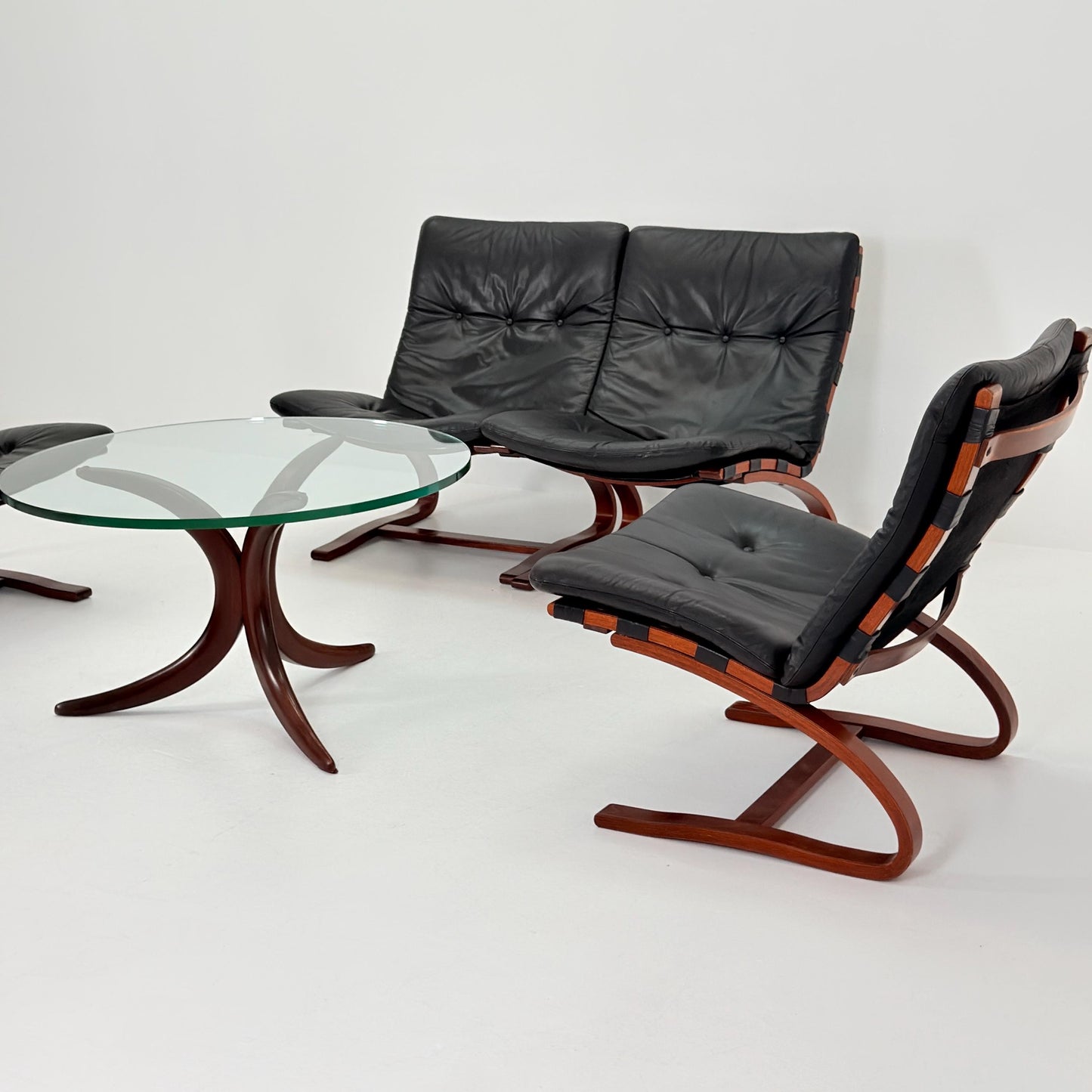 1of 4 Mid century Kangu Lounge Chairs by Elsa Solheim and Nordahl Solheim for Rybo 1970s