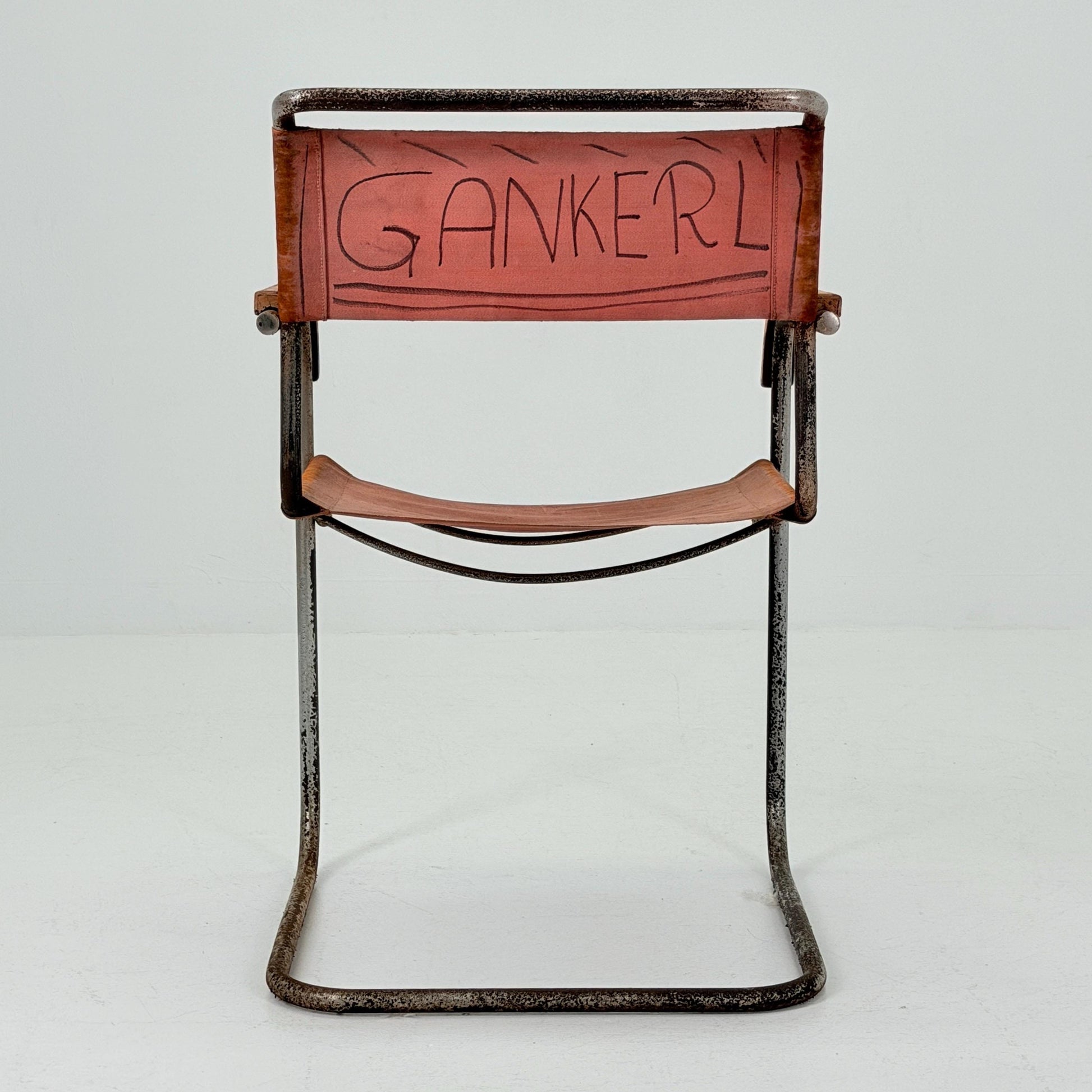 Rare Original Marcel Breuer B34 Bauhaus armChair for Gebrüder Thonet Austria 1930s