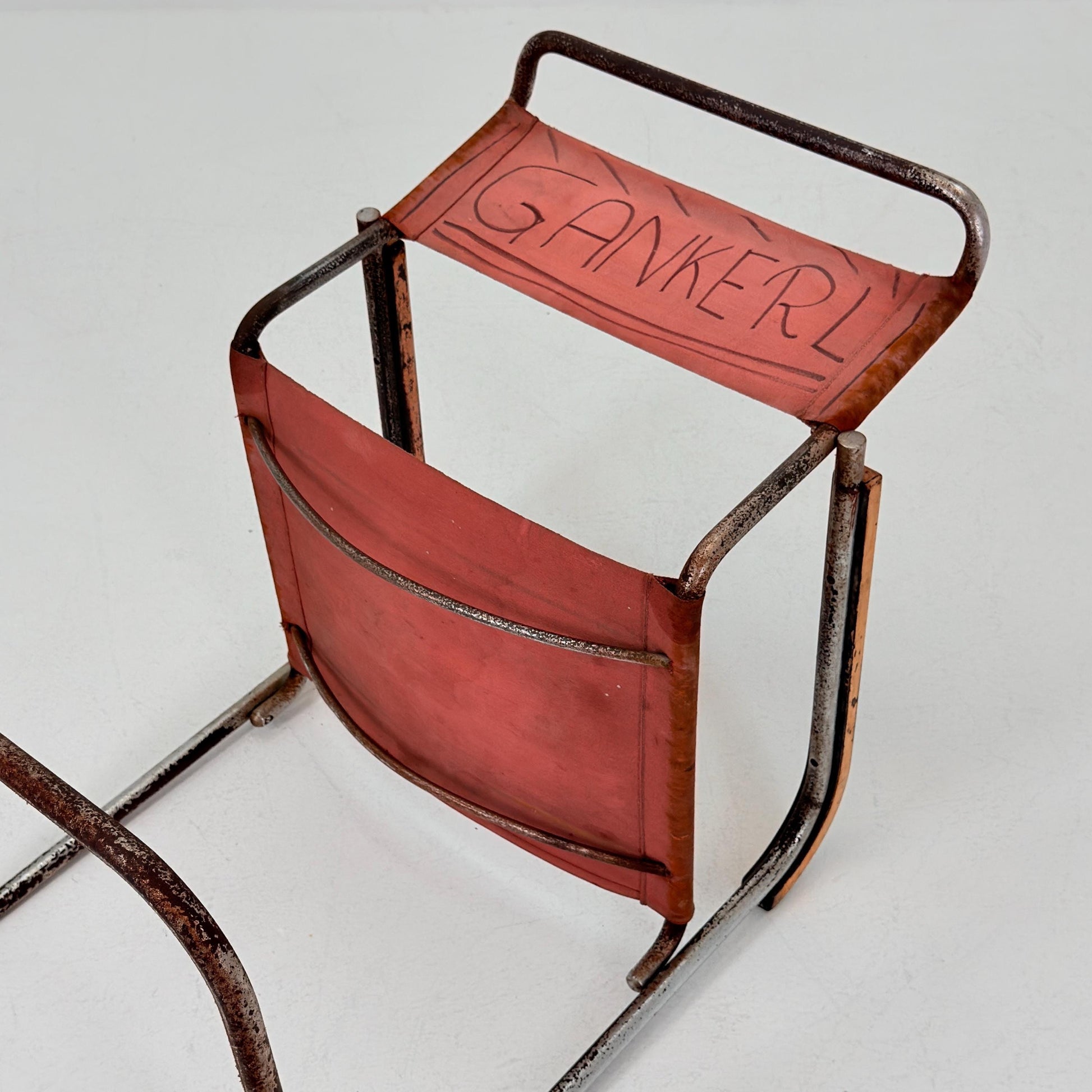 Rare Original Marcel Breuer B34 Bauhaus armChair for Gebrüder Thonet Austria 1930s