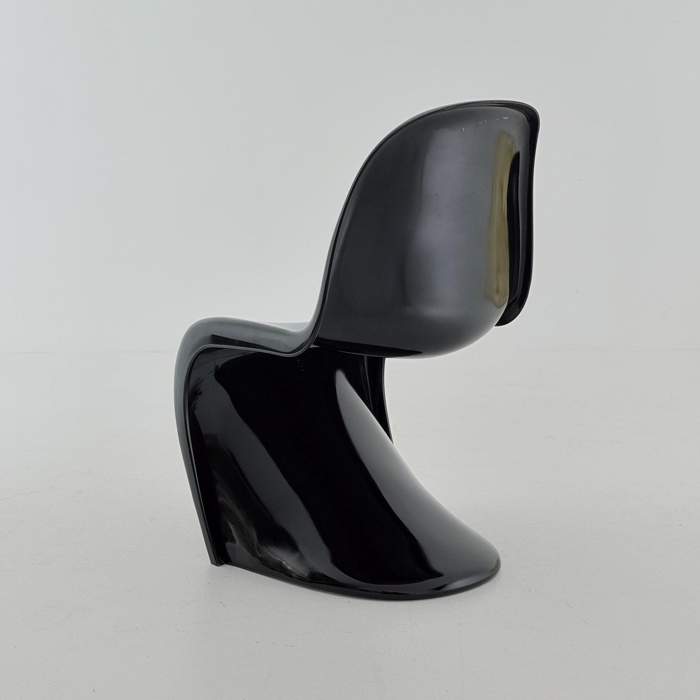 Mid century iconic black Space Age chair by Verner Panton for Fehlbaum production , 1970s Germany