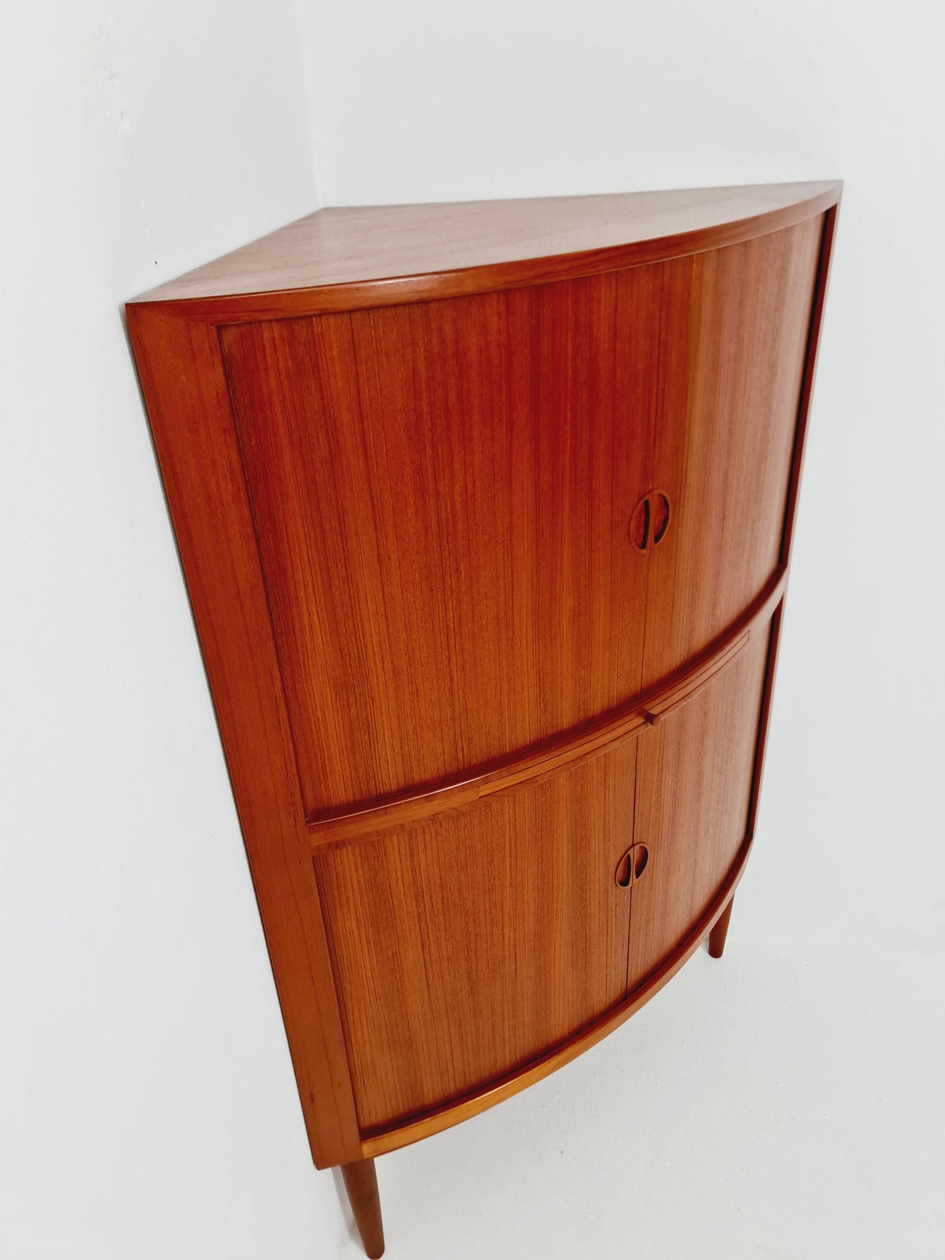 Mid Century Modern danish Drniks corner cabinet teak By johannes Anderson , 1960s