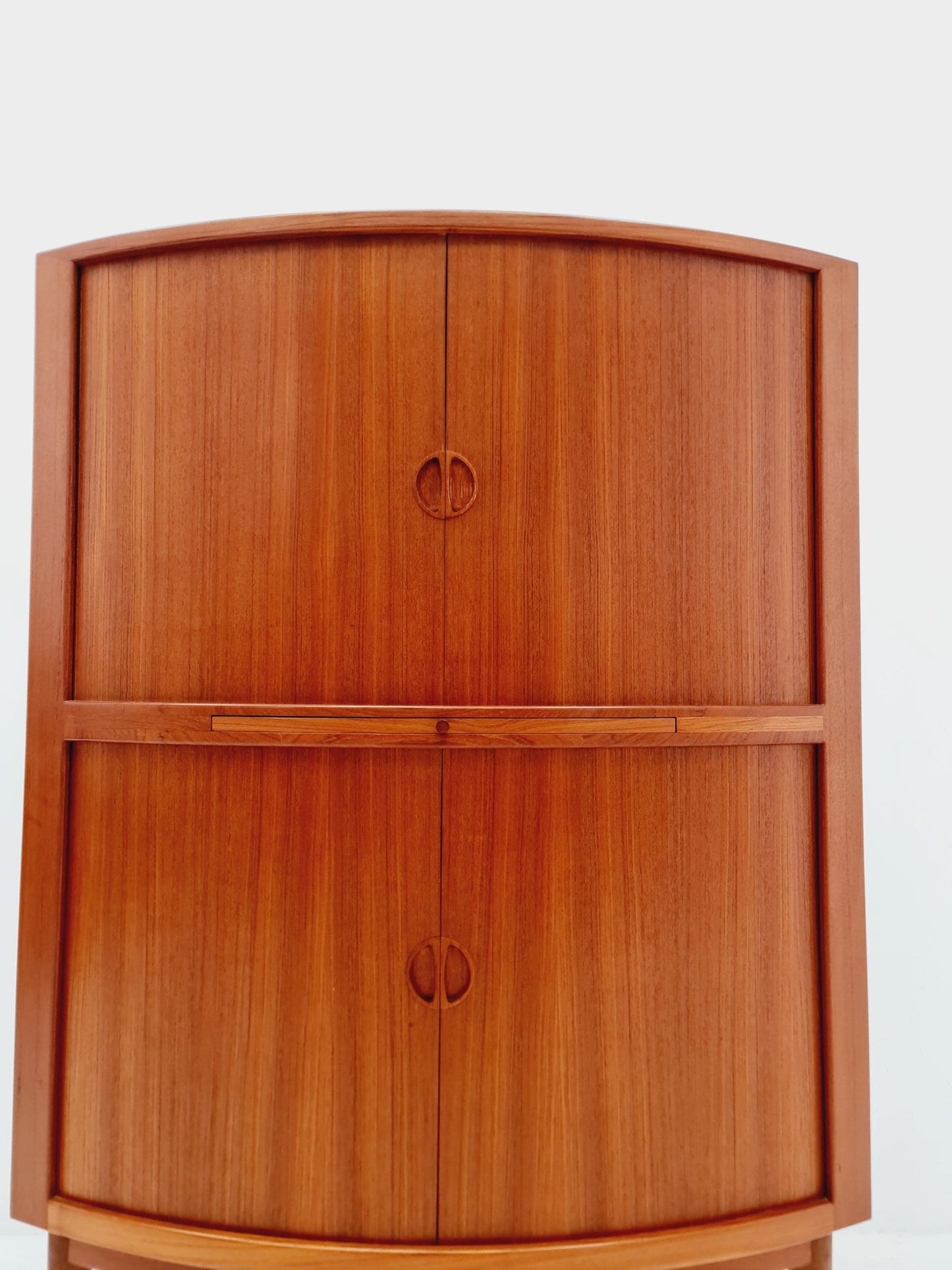 Mid Century Modern danish Drniks corner cabinet teak By johannes Anderson , 1960s