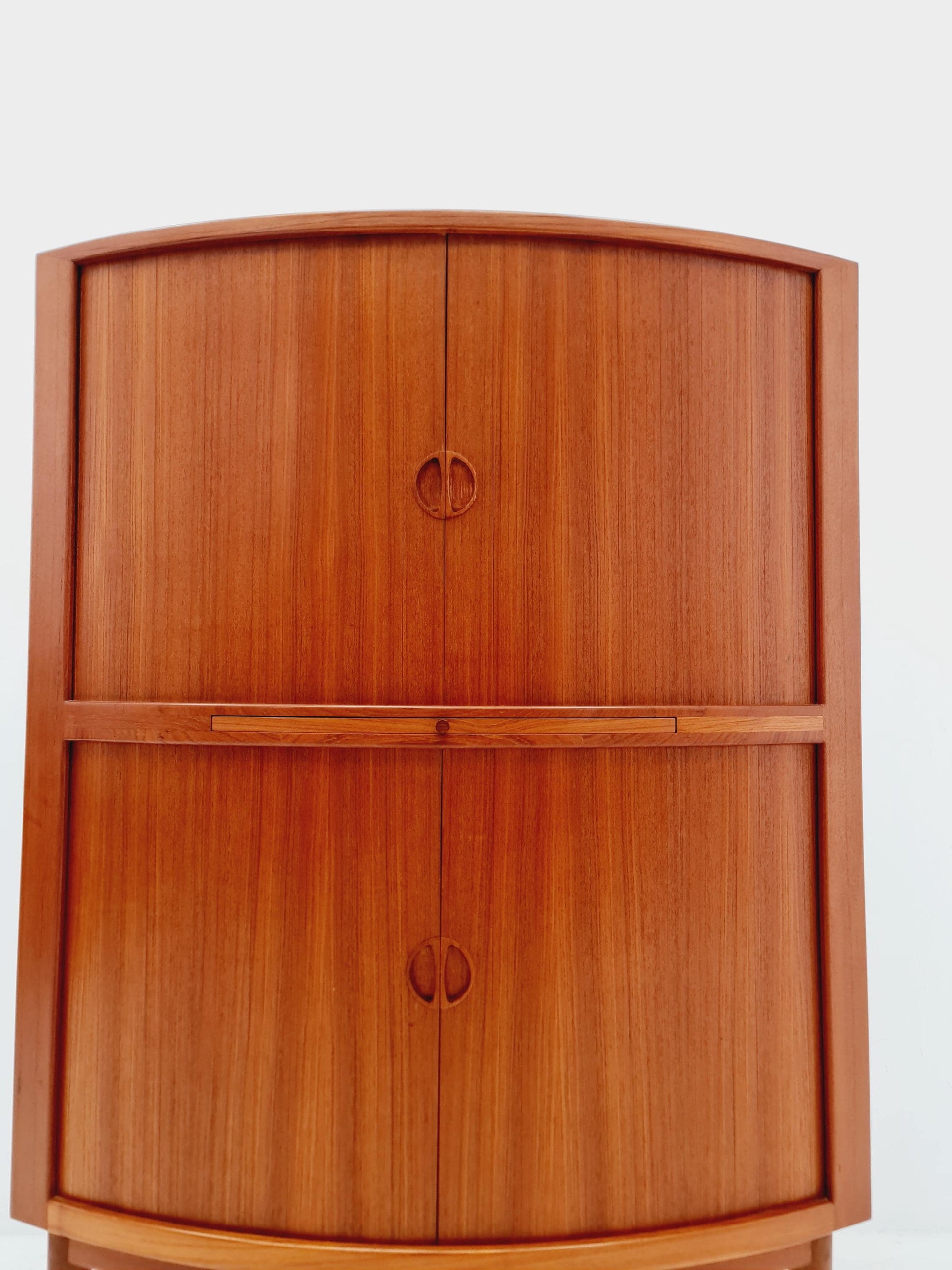 Mid Century Modern danish Drniks corner cabinet teak By johannes Anderson , 1960s