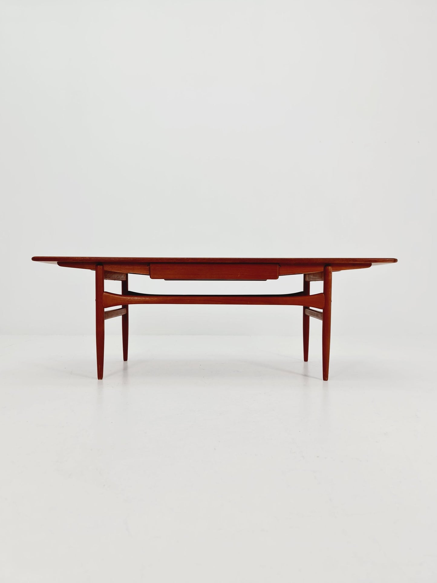 Danish Teak Coffee Table with Drawer by Arrebo Møbelfabrik, 1960s