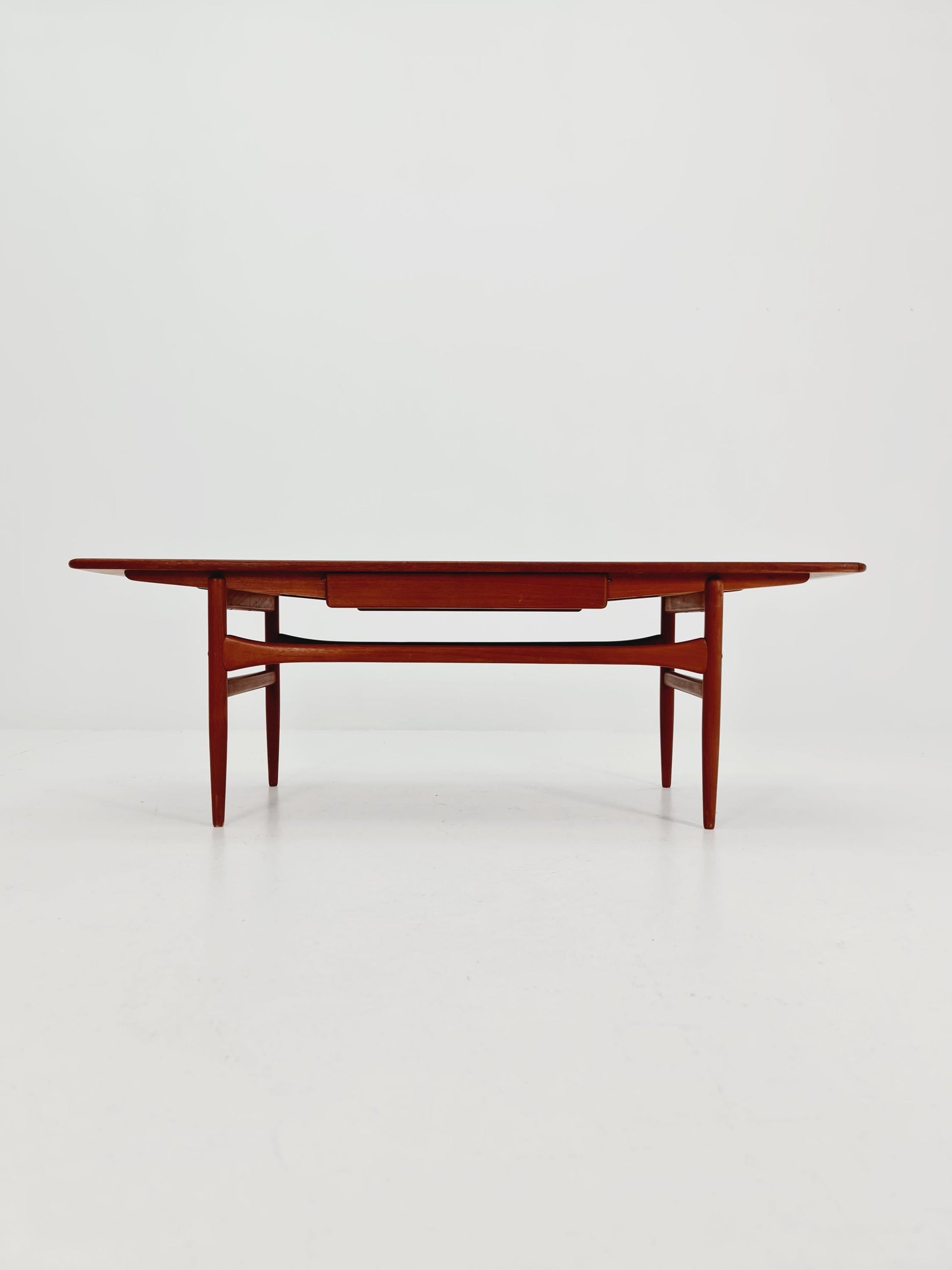Danish Teak Coffee Table with Drawer by Arrebo Møbelfabrik, 1960s