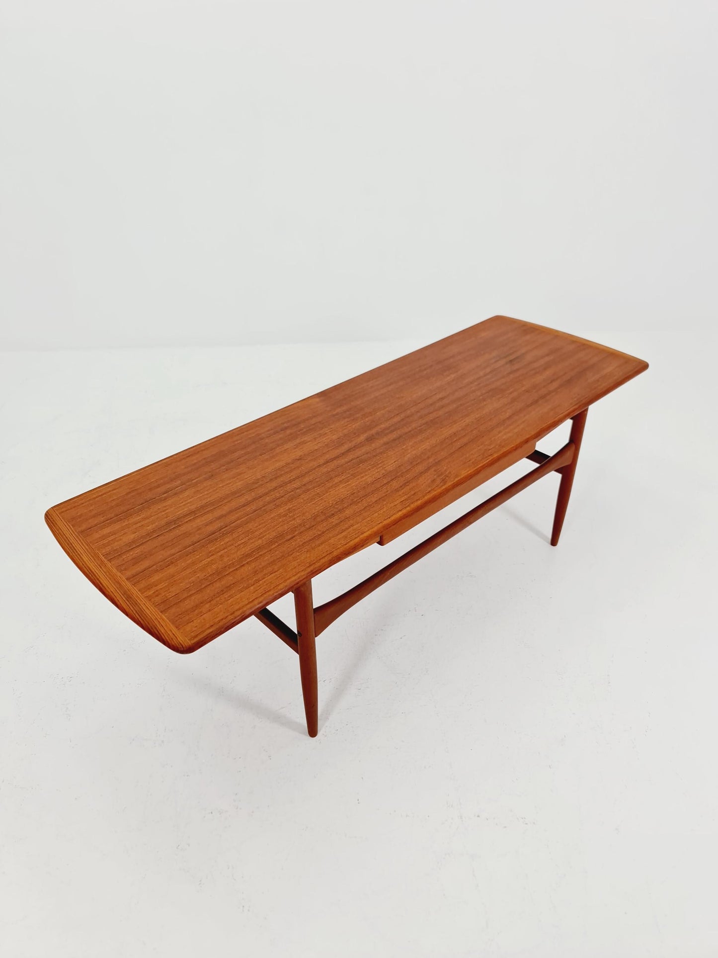 Danish Teak Coffee Table with Drawer by Arrebo Møbelfabrik, 1960s