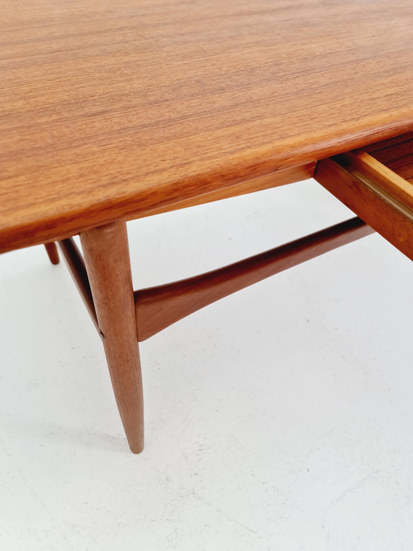 Danish Teak Coffee Table with Drawer by Arrebo Møbelfabrik, 1960s