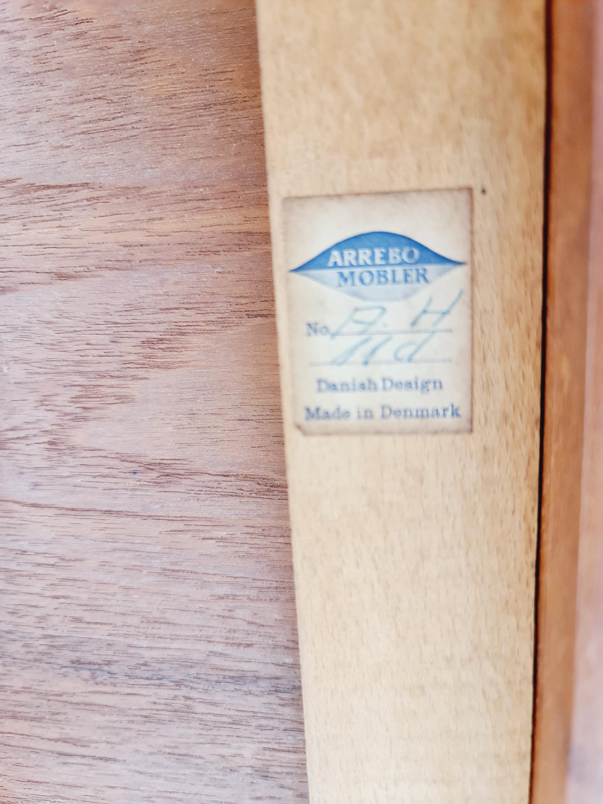 Danish Teak Coffee Table with Drawer by Arrebo Møbelfabrik, 1960s