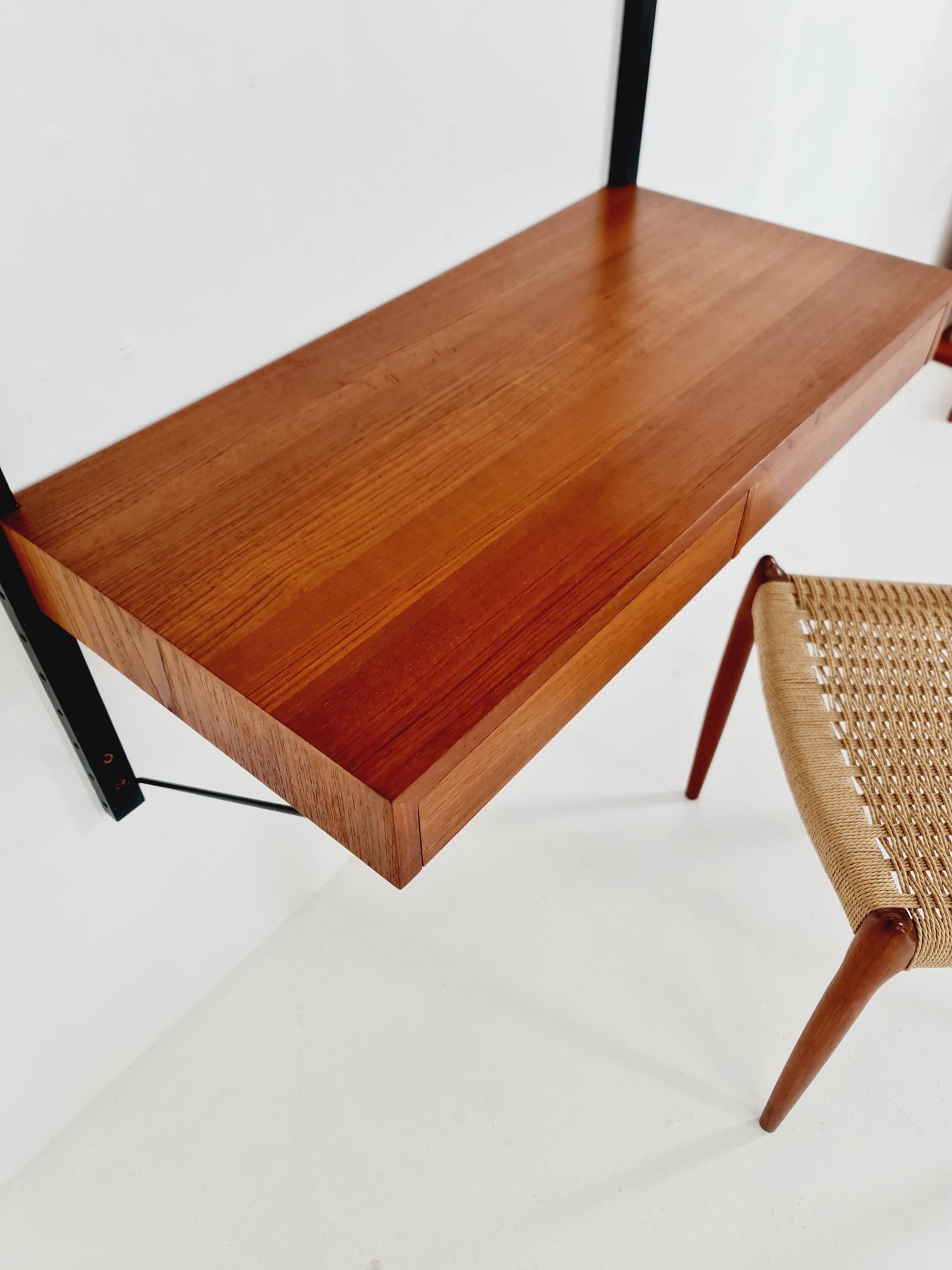 Midcentury Danish Teak Shelving Unit With Desk , by Poul Cadovius, 1960s