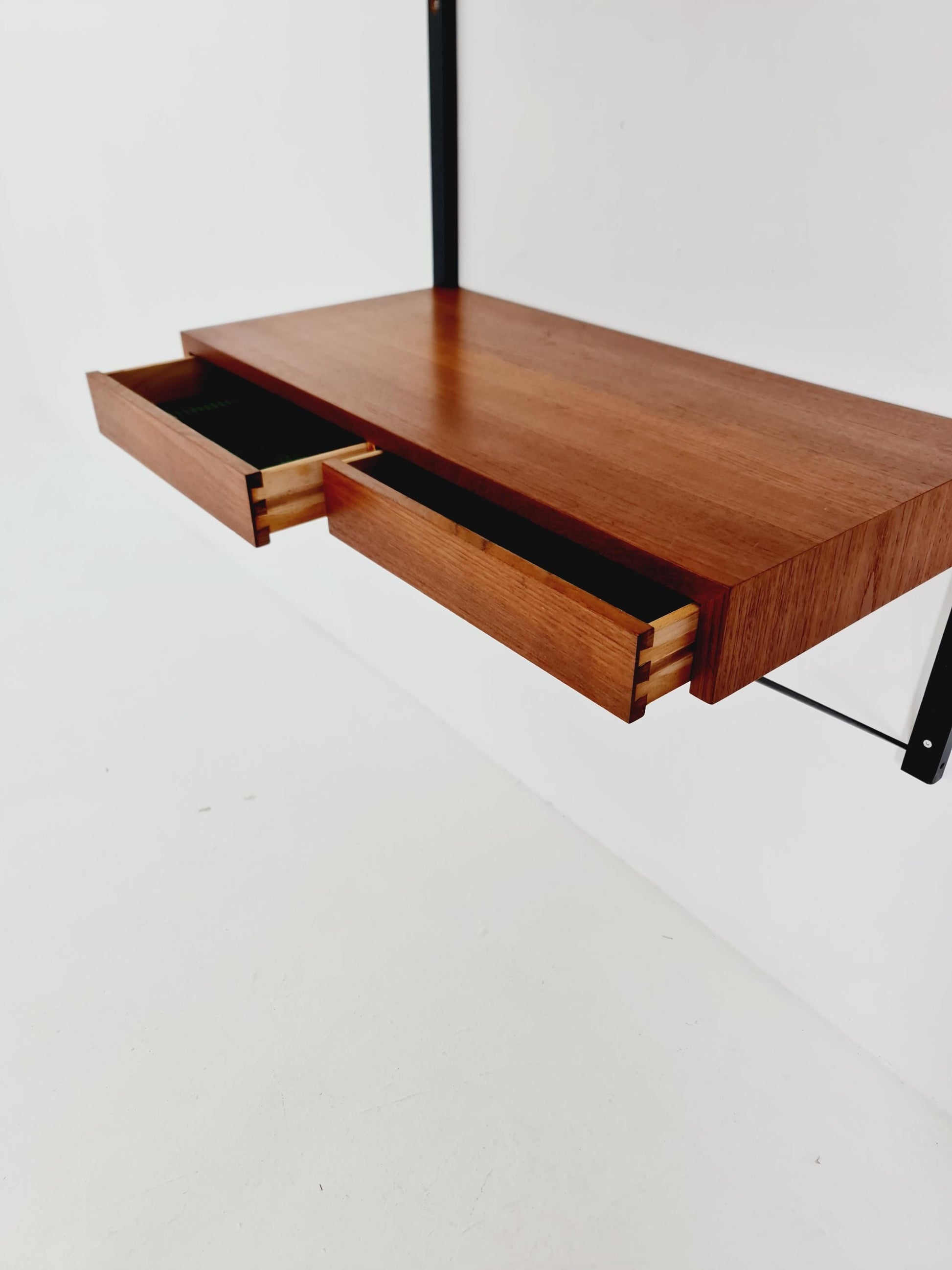 Midcentury Danish Teak Shelving Unit With Desk , by Poul Cadovius, 1960s