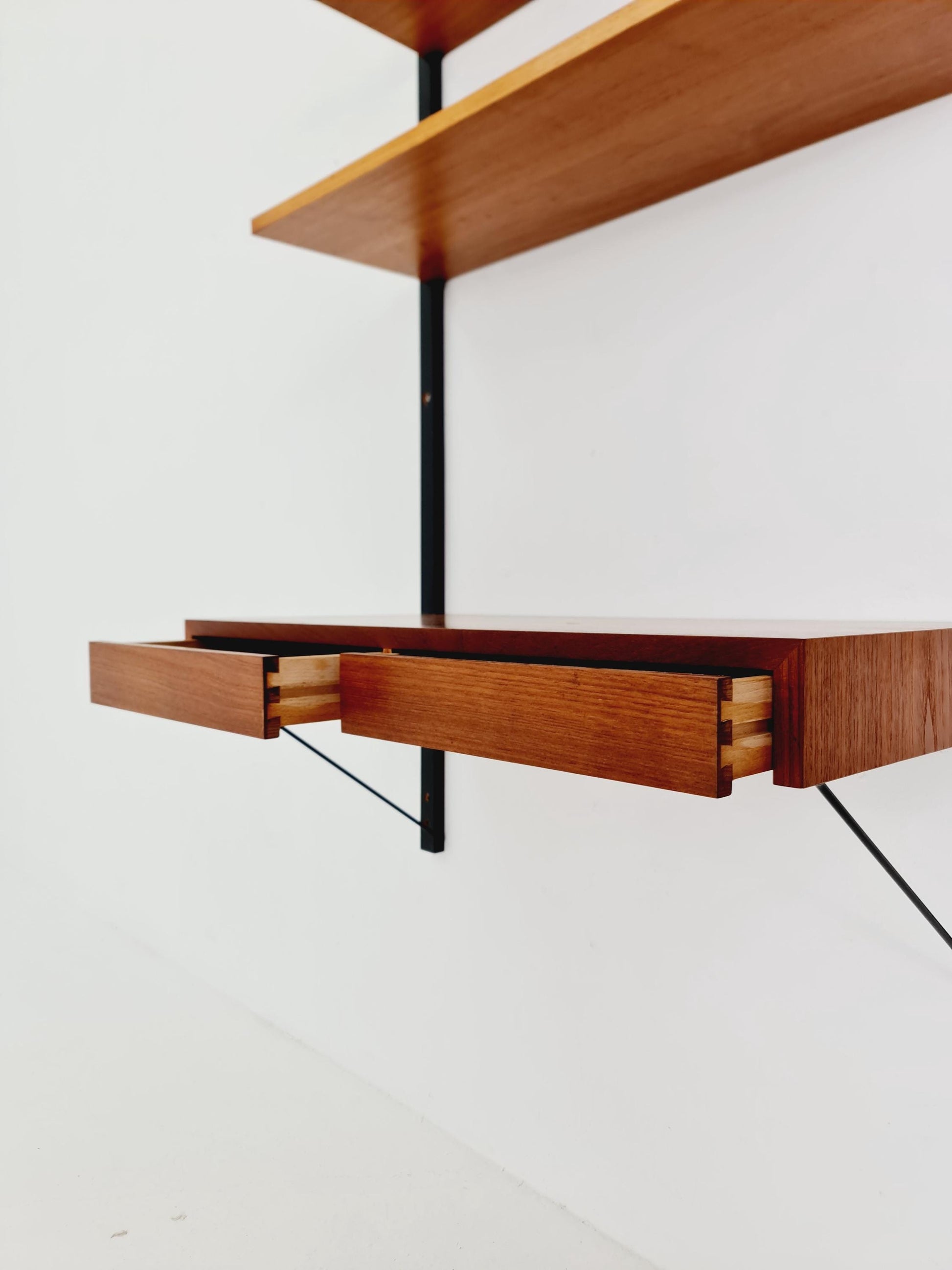 Midcentury Danish Teak Shelving Unit With Desk , by Poul Cadovius, 1960s
