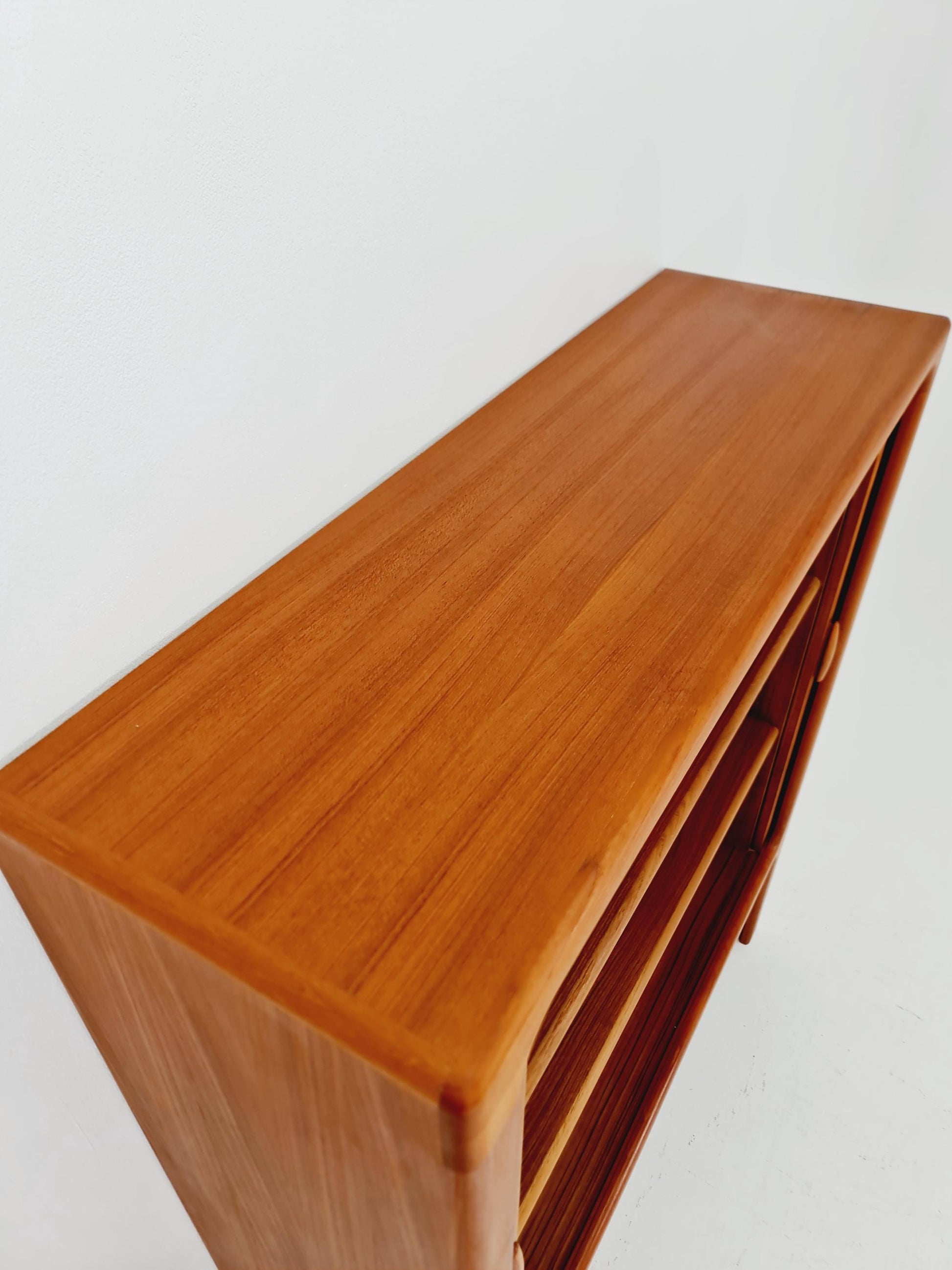 Mid century Solid Danish teak hallway cabinet, T.V cabinet By Dyrlund 1960s