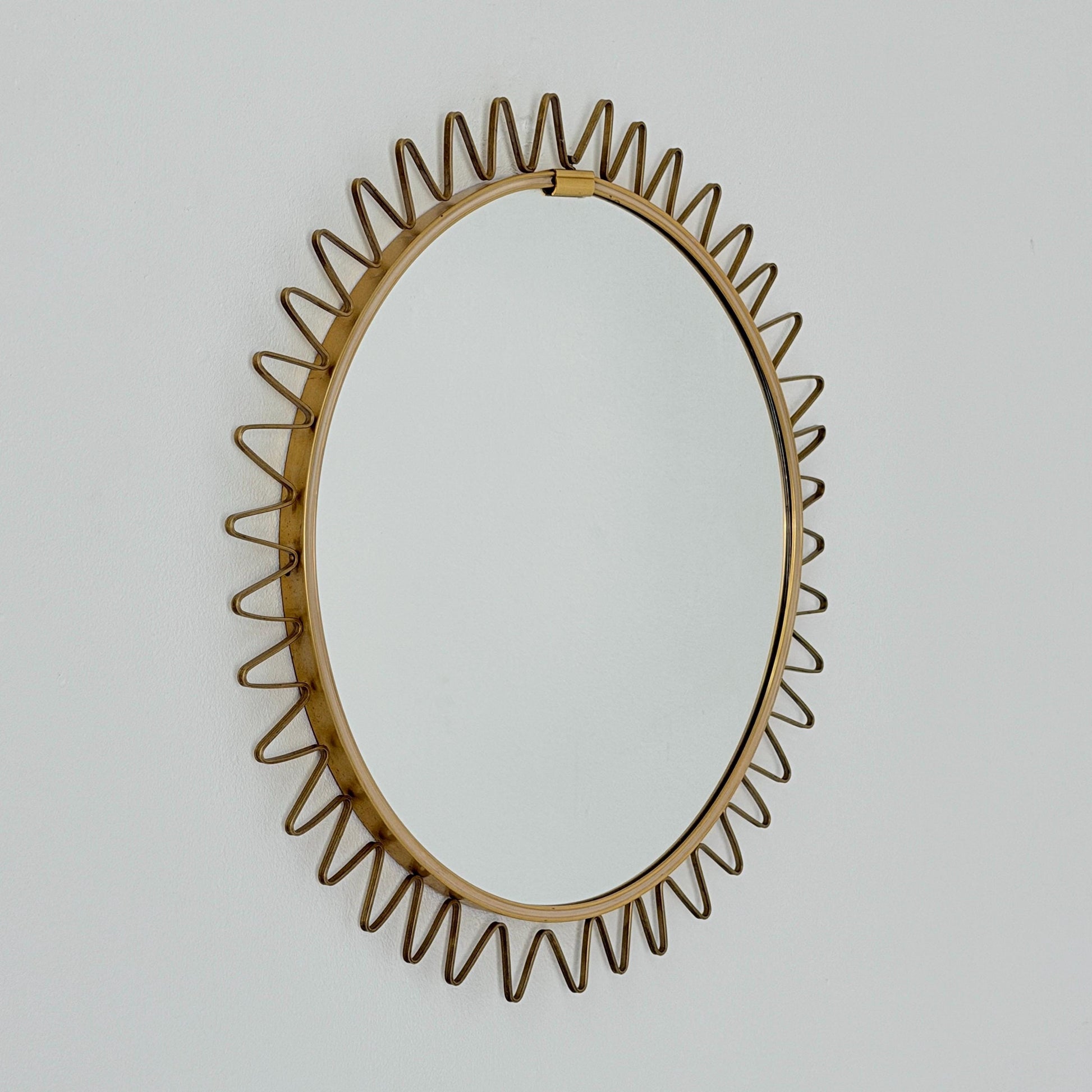 Mid-Century Modern Sunburst Wall Mirror, Germany 1960s