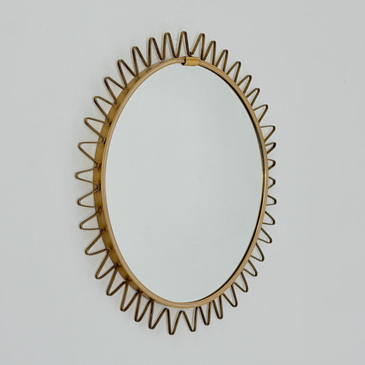 Mid-Century Modern Sunburst Wall Mirror, Germany 1960s