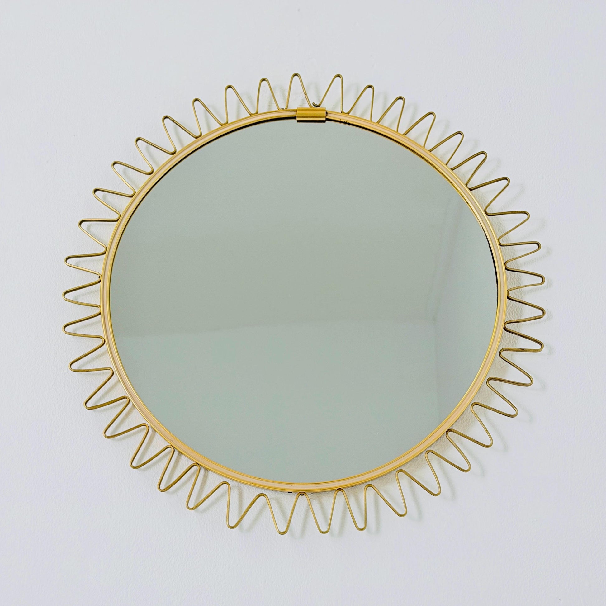 Mid-Century Modern Sunburst Wall Mirror, Germany 1960s