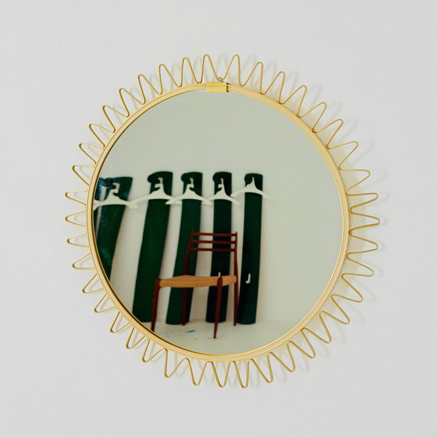 Mid-Century Modern Sunburst Wall Mirror, Germany 1960s