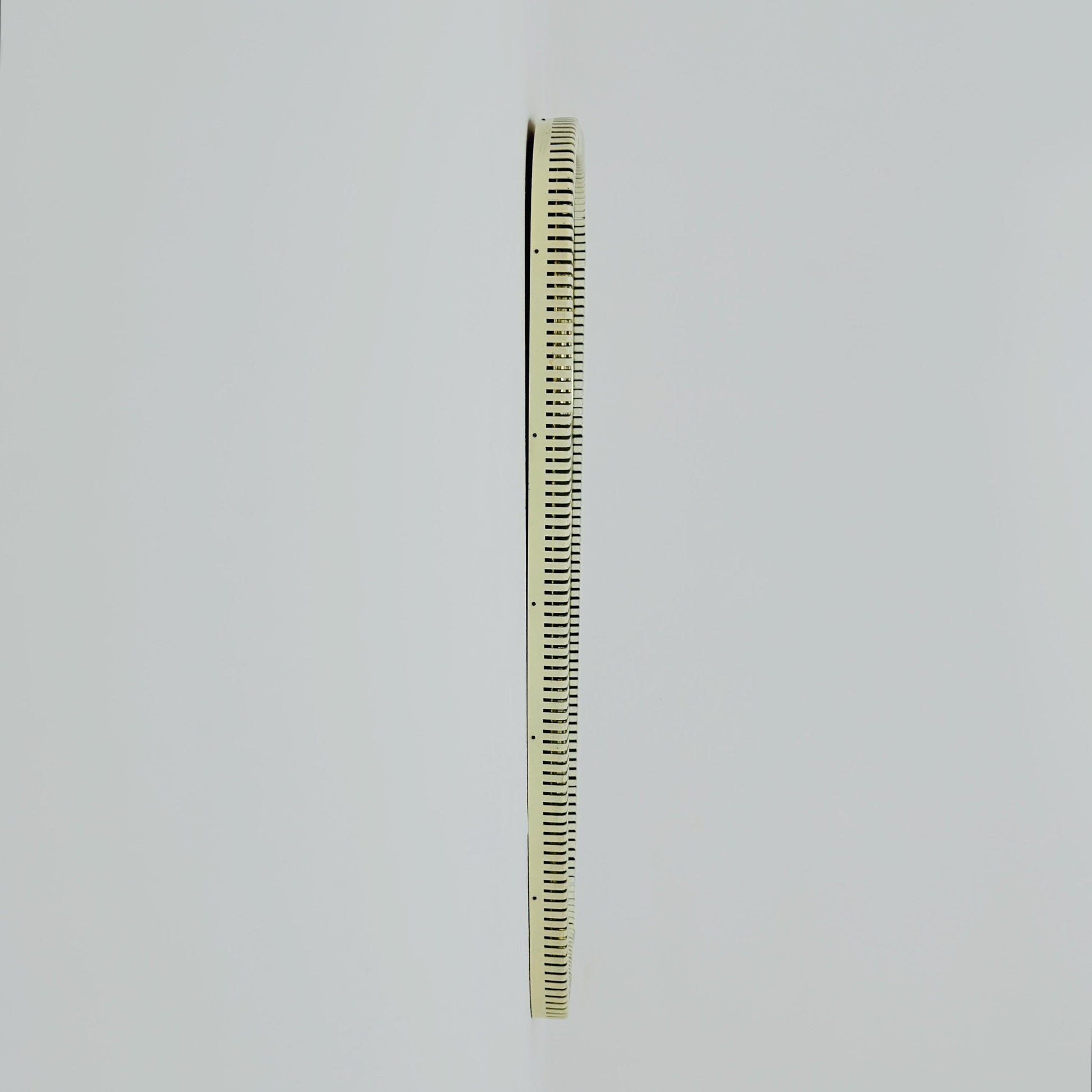 mid-century brass wall mirror with braided hanging strap from West Spiegel, Germany, 1960s