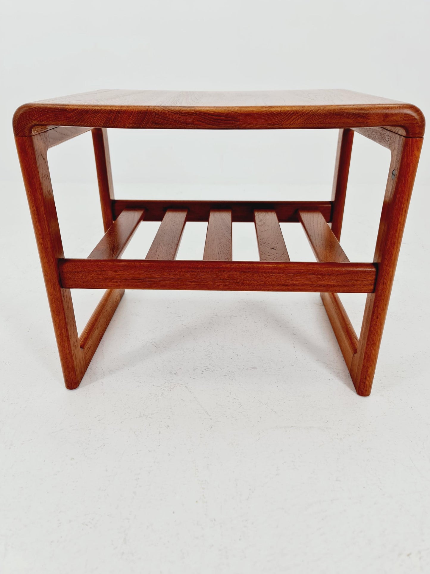 Mid century Danish Solid teak magazine rack - side table by Dyrlund, 1960s