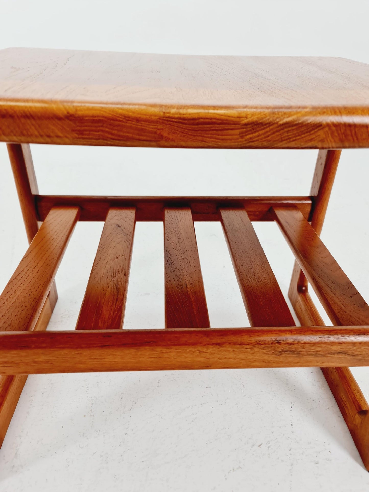Mid century Danish Solid teak magazine rack - side table by Dyrlund, 1960s