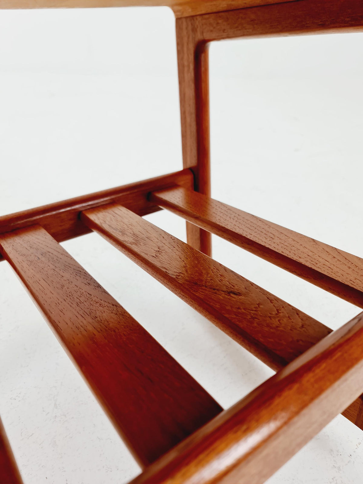 Mid century Danish Solid teak magazine rack - side table by Dyrlund, 1960s