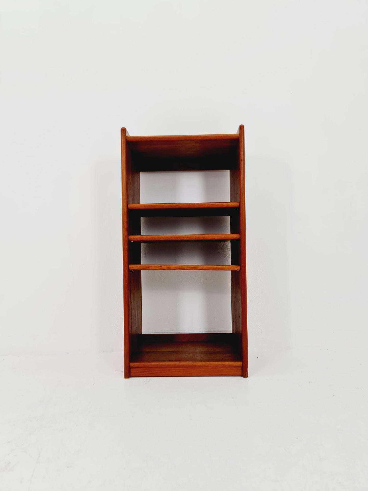 Danish freestanding solid teak vintage bookshelf / book case teak , 1970s