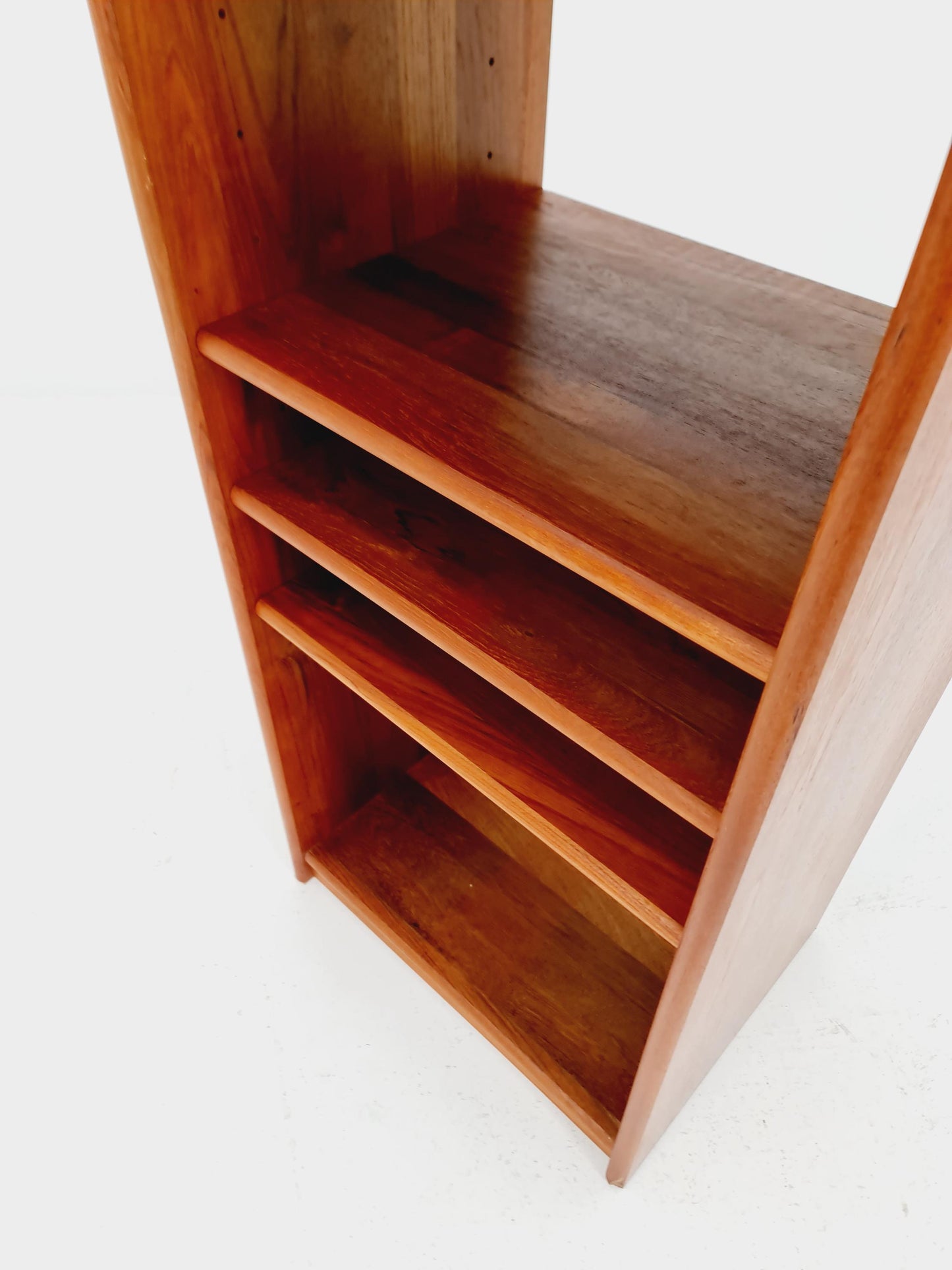 Danish freestanding solid teak vintage bookshelf / book case teak , 1970s