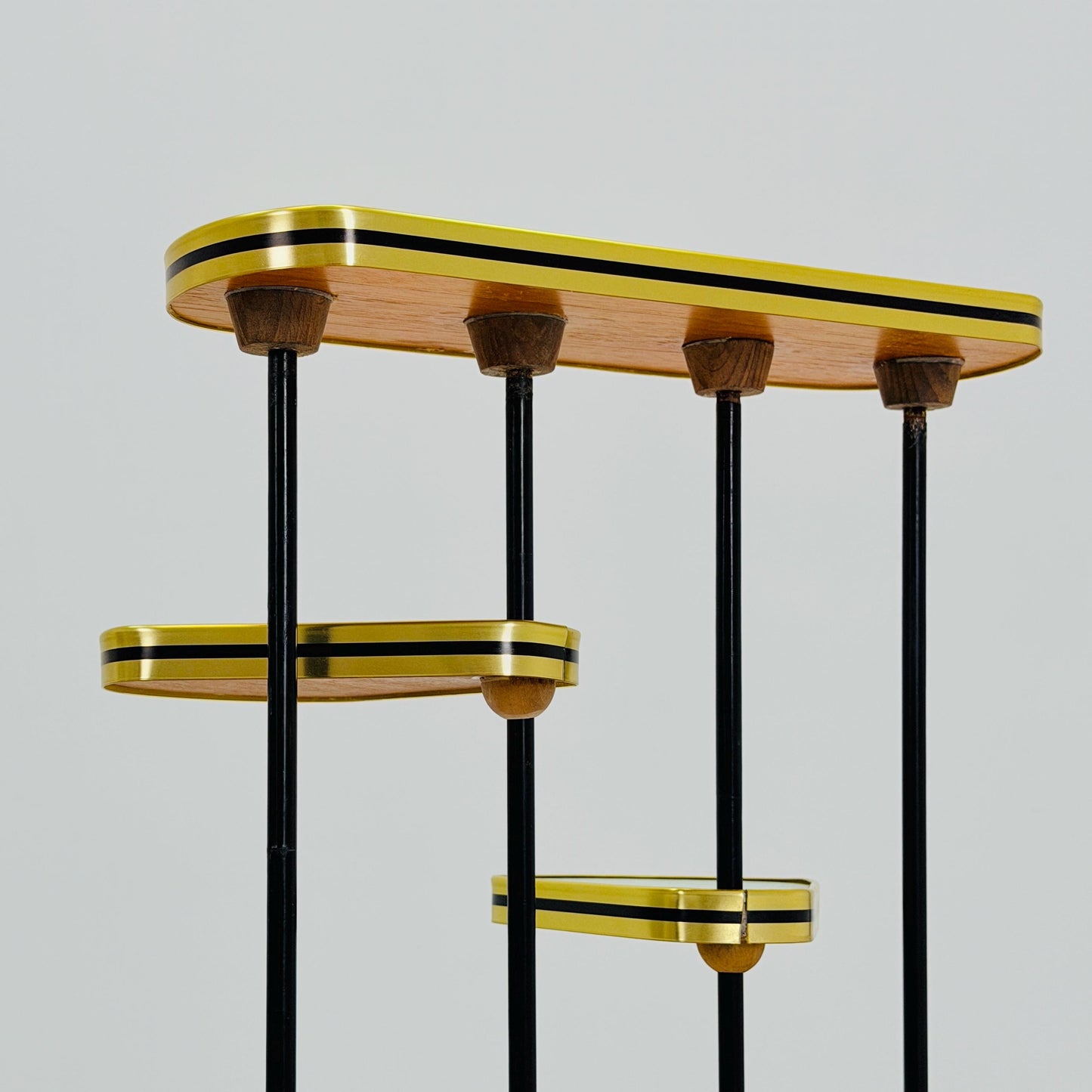 Mid Century Modern Plant Stand Germany 1960s | Colorful Vintage Flower Table | Minimalist Indoor Plant Holder | Retro Side Table