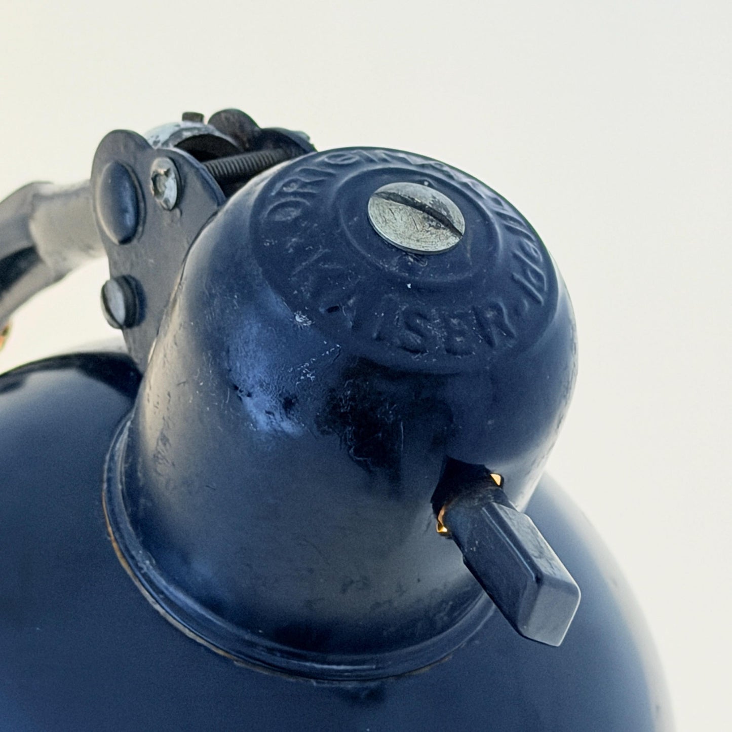 Original Kaiser Idell 6718 Scissor Wall Lamp by Christian Dell, 1930s Bauhaus Industrial Black Wall Light, Germany