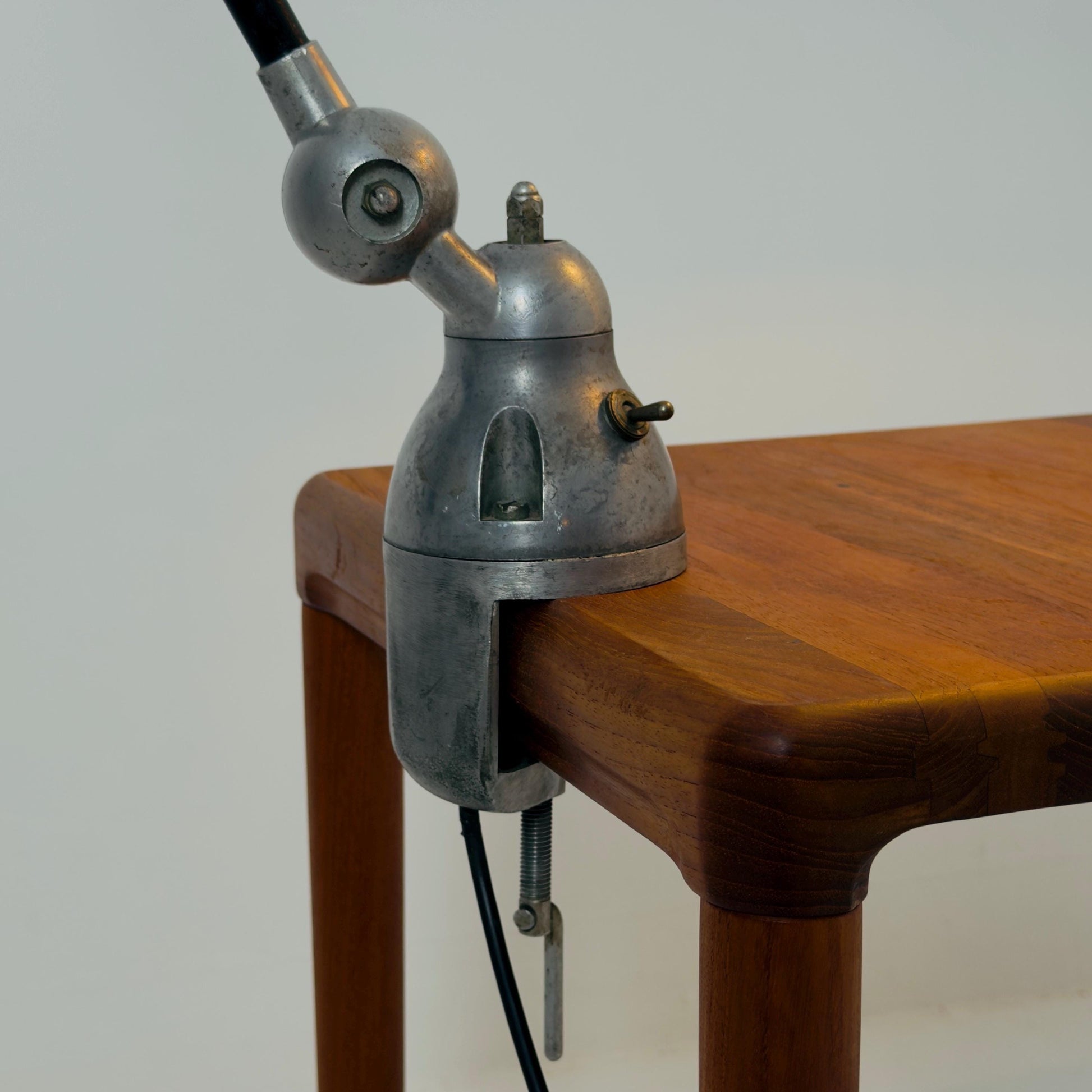 Mid century Vintage Jieldé Clamp Desk Lamp by Jean-Louis Domecq, 1950s France