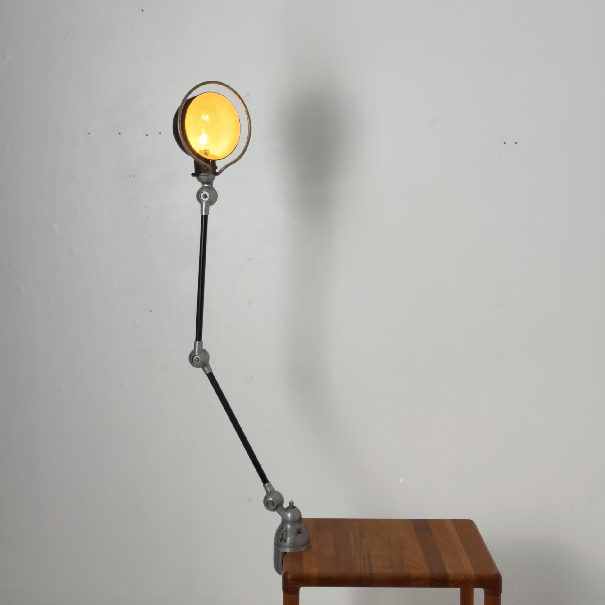 Mid century Vintage Jieldé Clamp Desk Lamp by Jean-Louis Domecq, 1950s France
