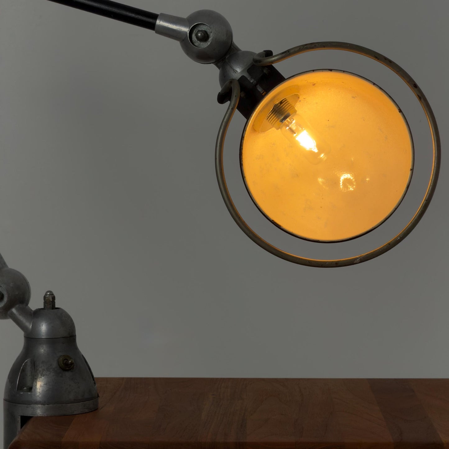 Mid century Vintage Jieldé Clamp Desk Lamp by Jean-Louis Domecq, 1950s France