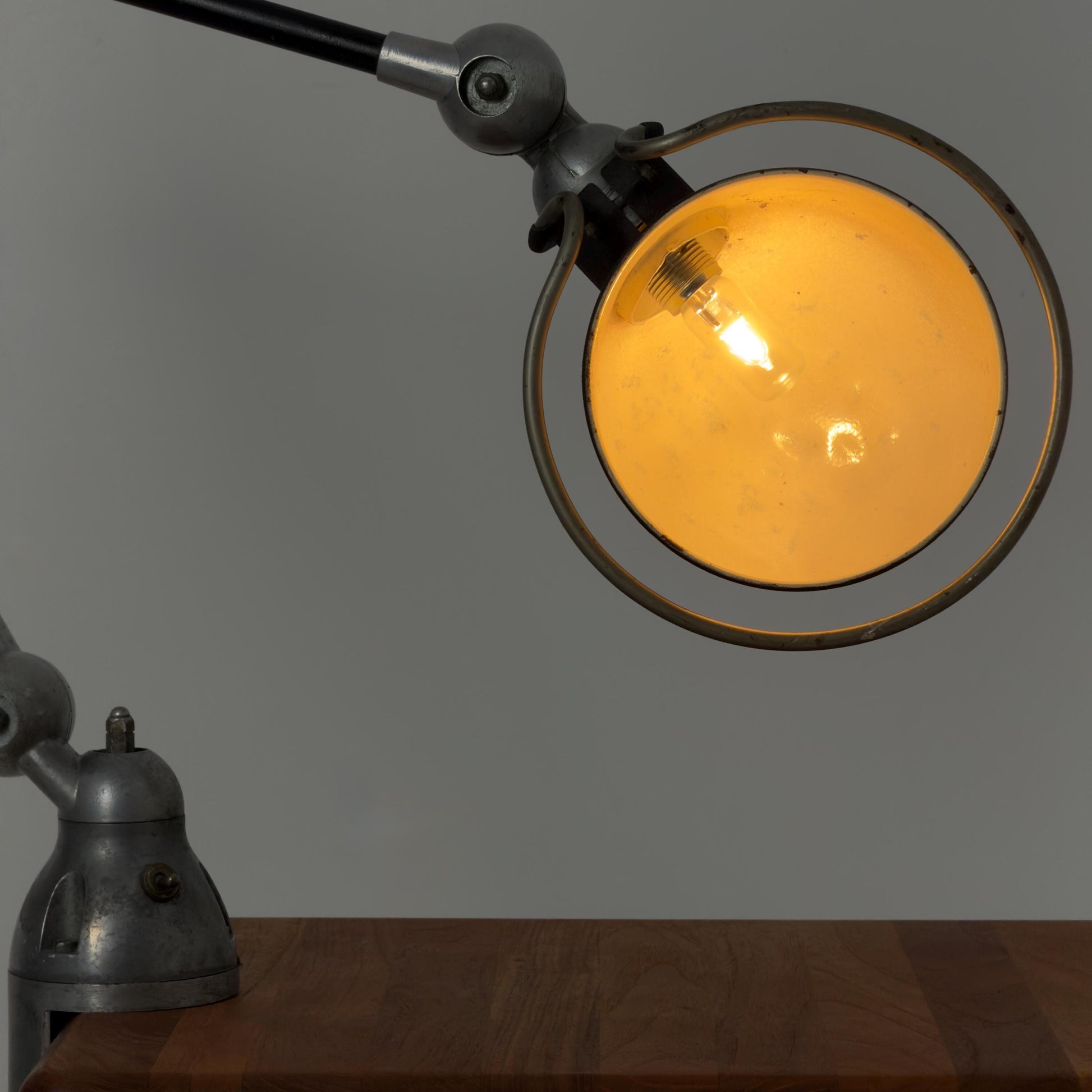 Mid century Vintage Jieldé Clamp Desk Lamp by Jean-Louis Domecq, 1950s France