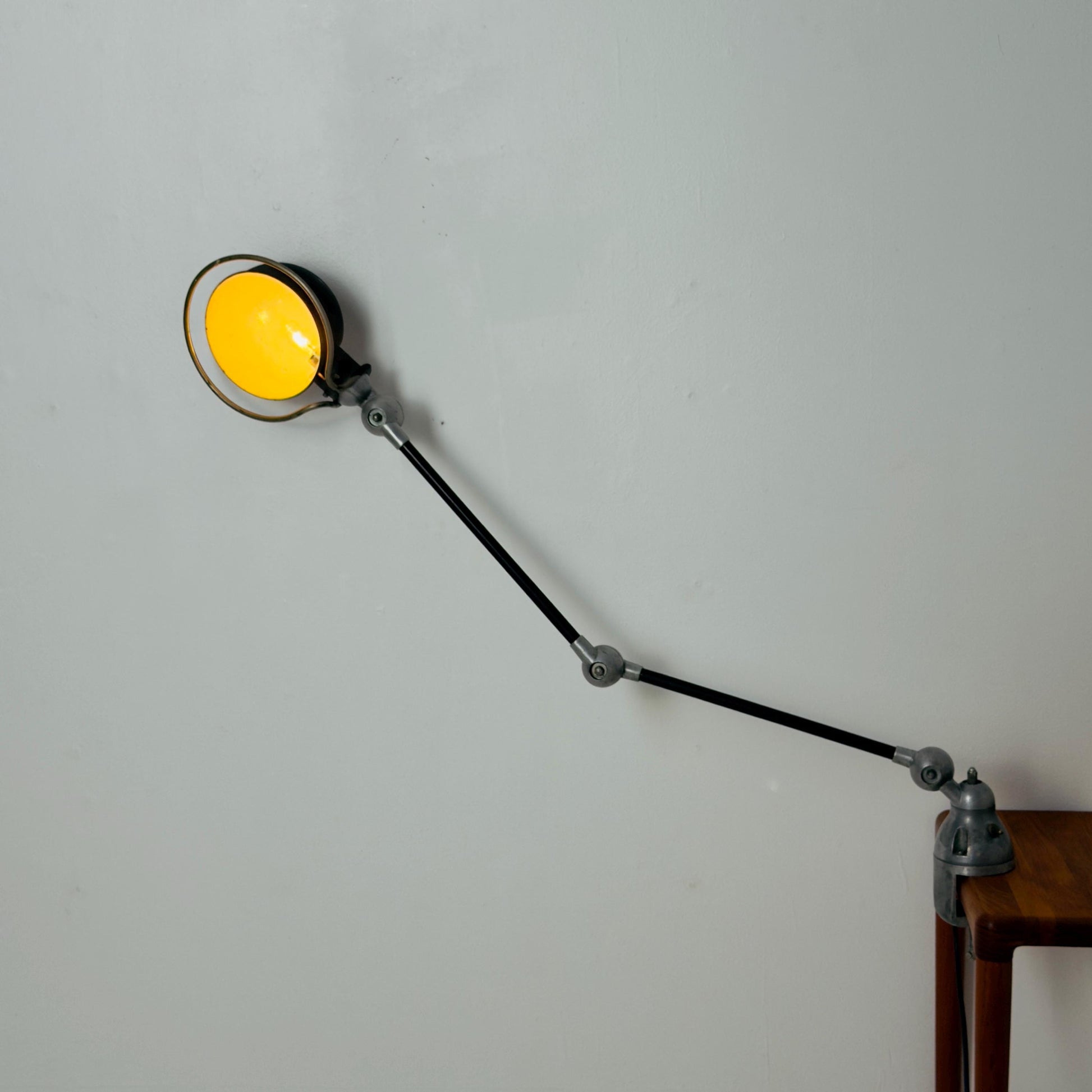 Mid century Vintage Jieldé Clamp Desk Lamp by Jean-Louis Domecq, 1950s France