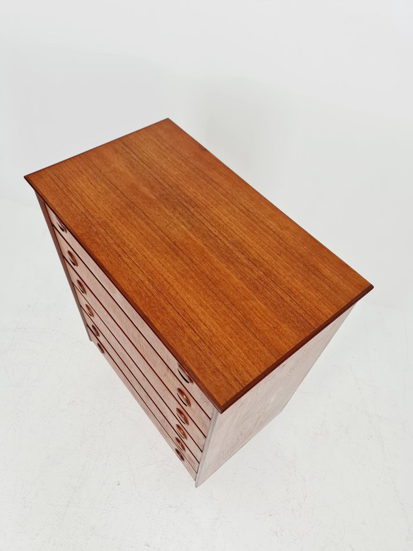 Midcentury danish design chest of drawers tallboy 1960s