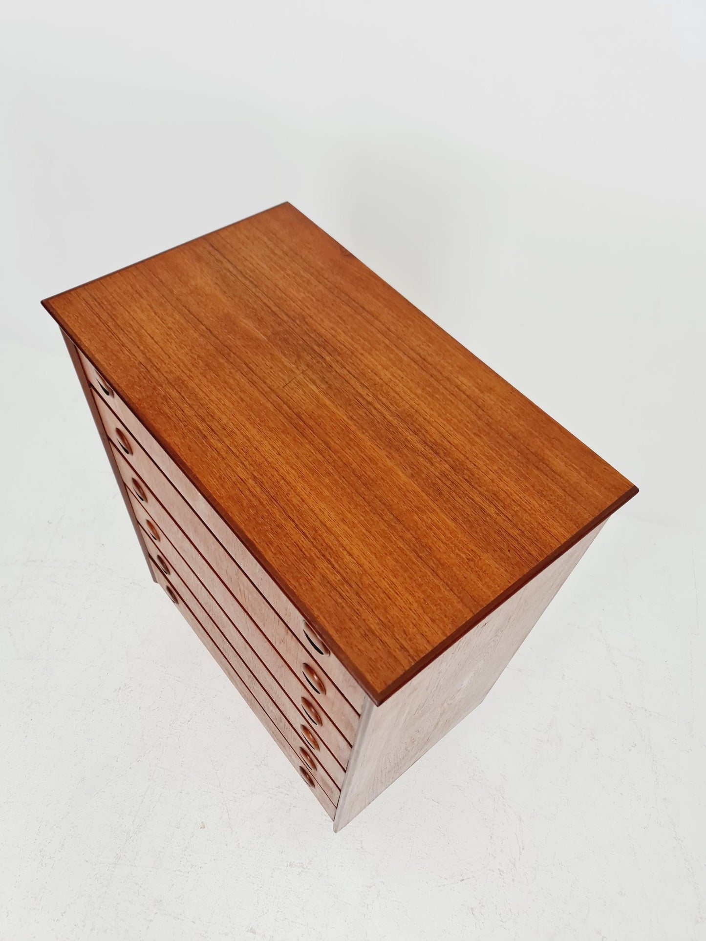 Midcentury danish design chest of drawers tallboy 1960s