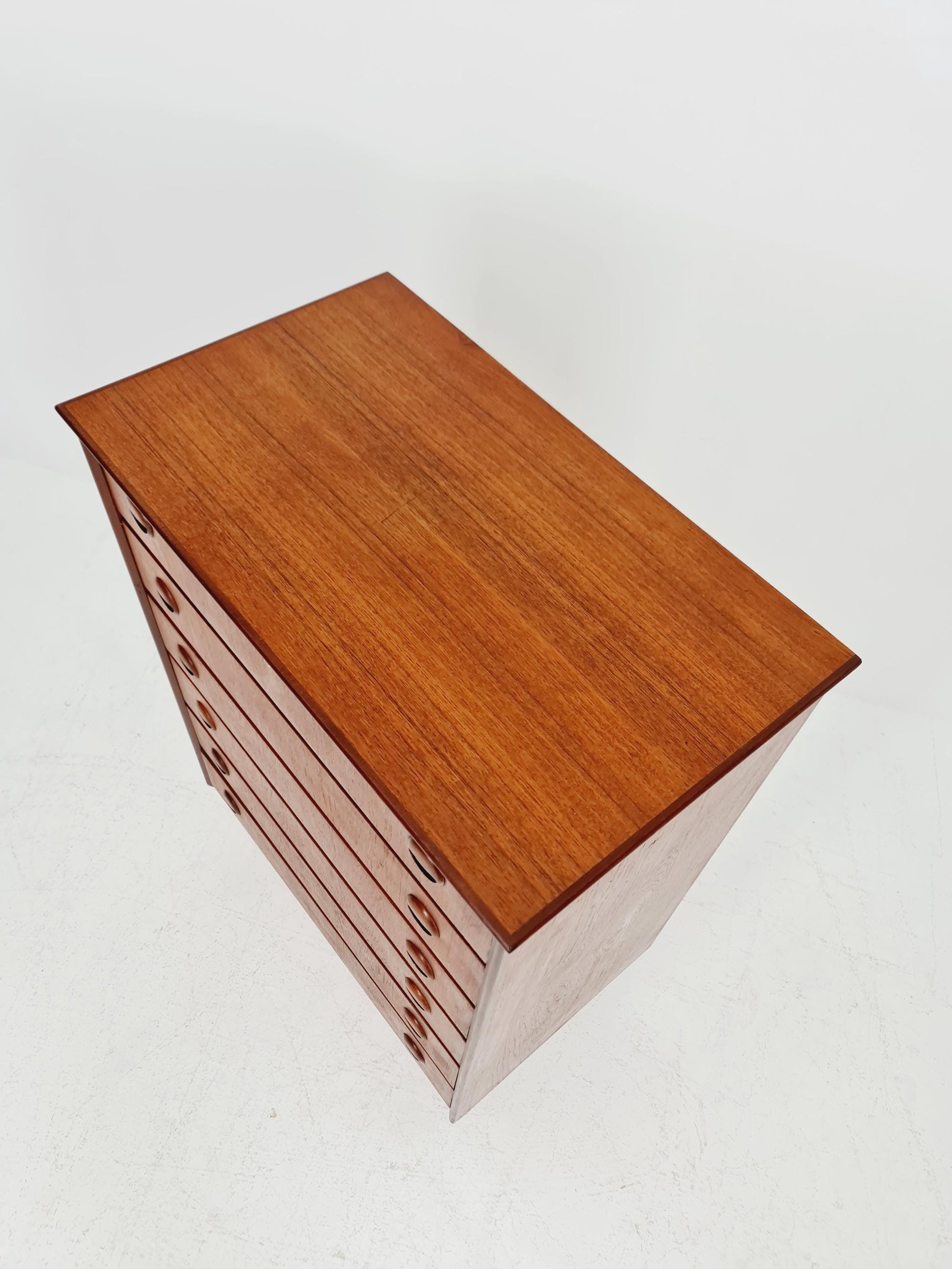 Midcentury danish design chest of drawers tallboy 1960s