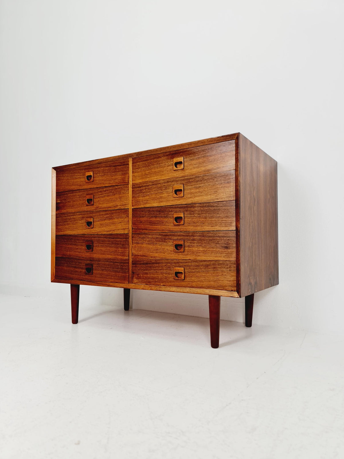 Midcentury danish design chest of drawers / drawer dresser /6 drawers cabinet BY Brouers 1960s
