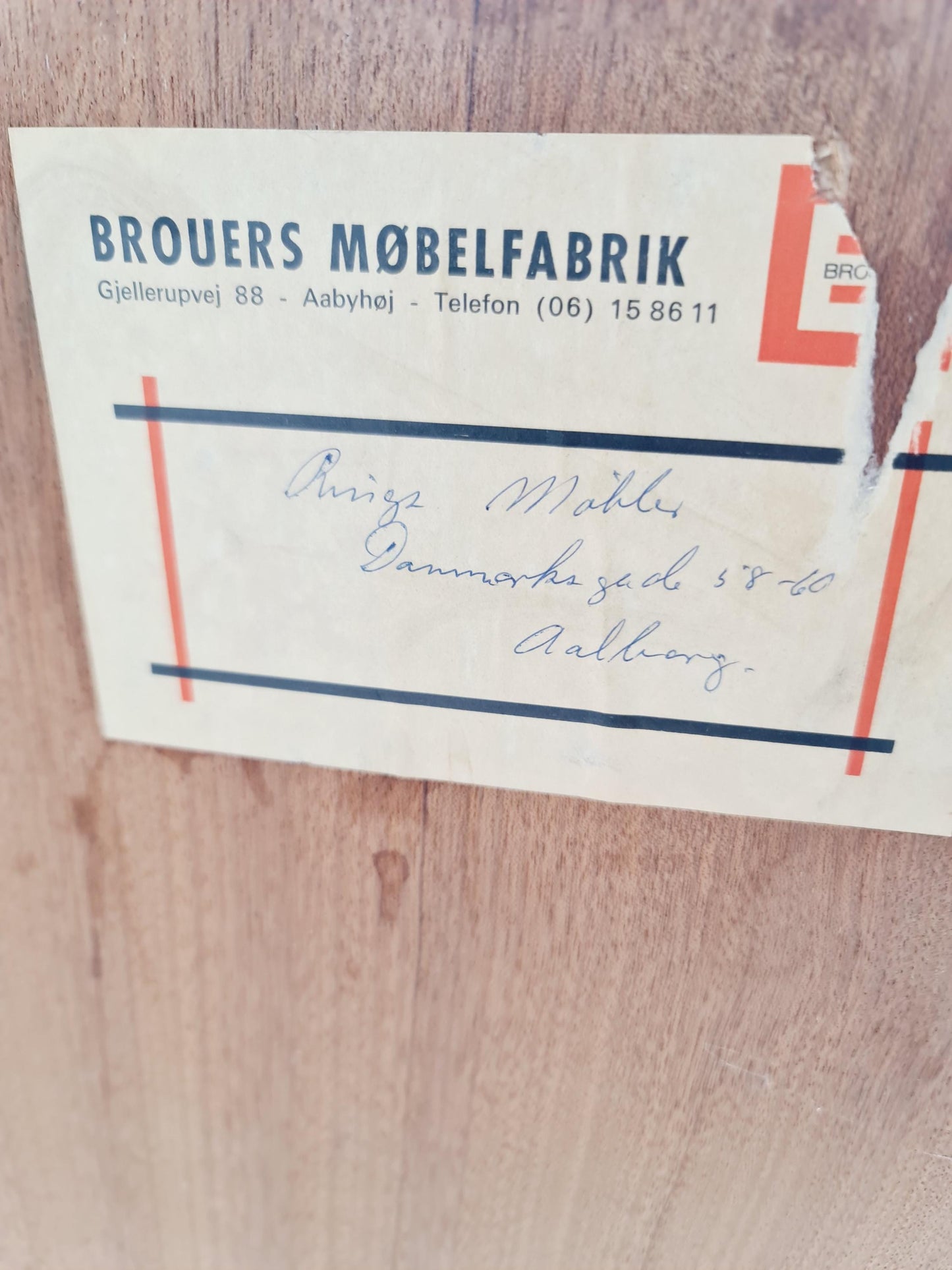 Midcentury danish design chest of drawers / drawer dresser /6 drawers cabinet BY Brouers 1960s